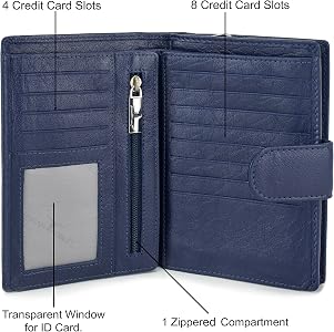 Urban Forest Tammy Ladies Leather Wallet & Pen Combo Gift Set - Du Rose Color, Contemporary Design - View #9
