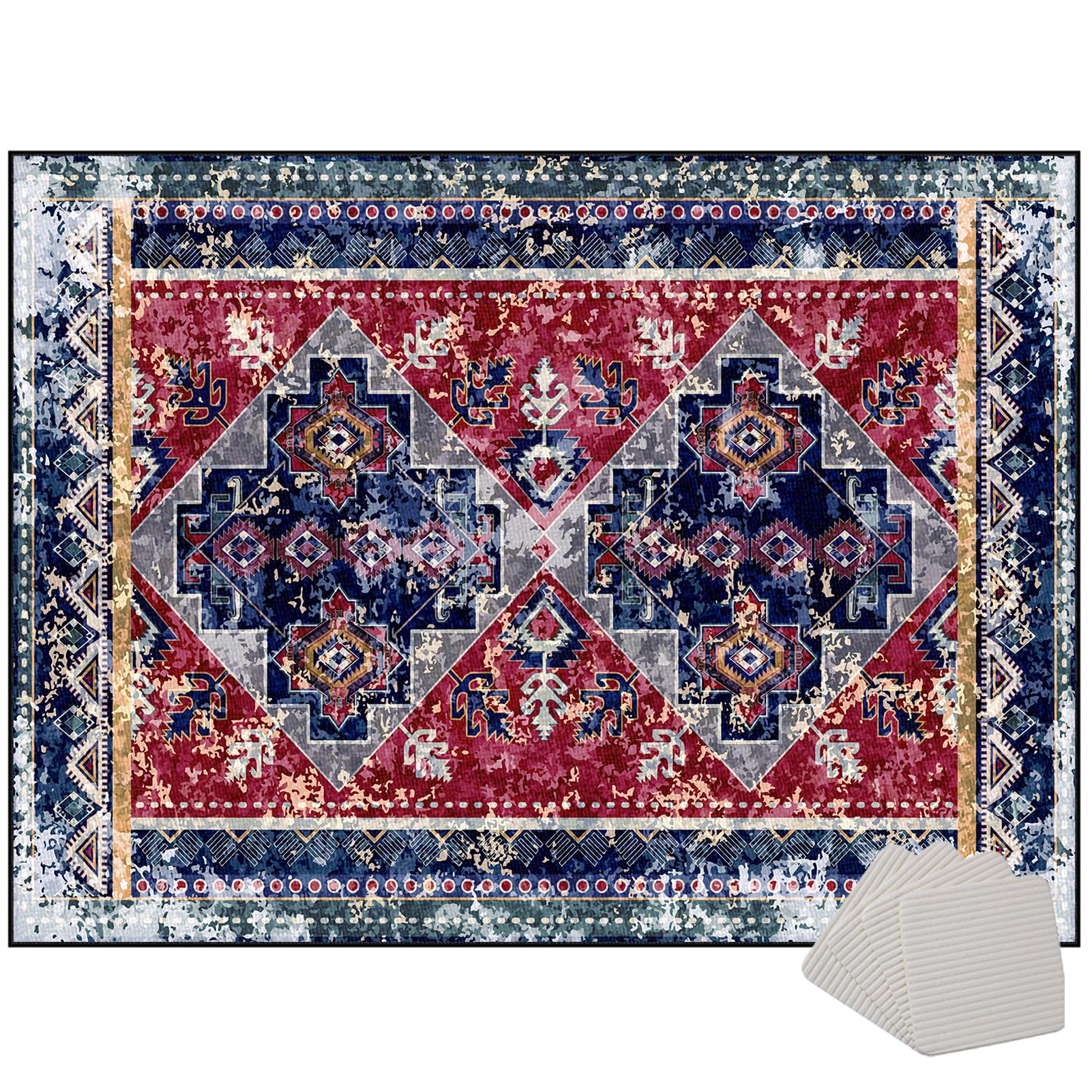 Drum Rug Mat Drumming Drum Rug Soundproof Carpet Instrument Floor Mat Drum Carpet for Drummers Outdoor Electronic Drum Set Practice Music Rug Floor Protection Professional Drum Rugs 140 x 120 cm