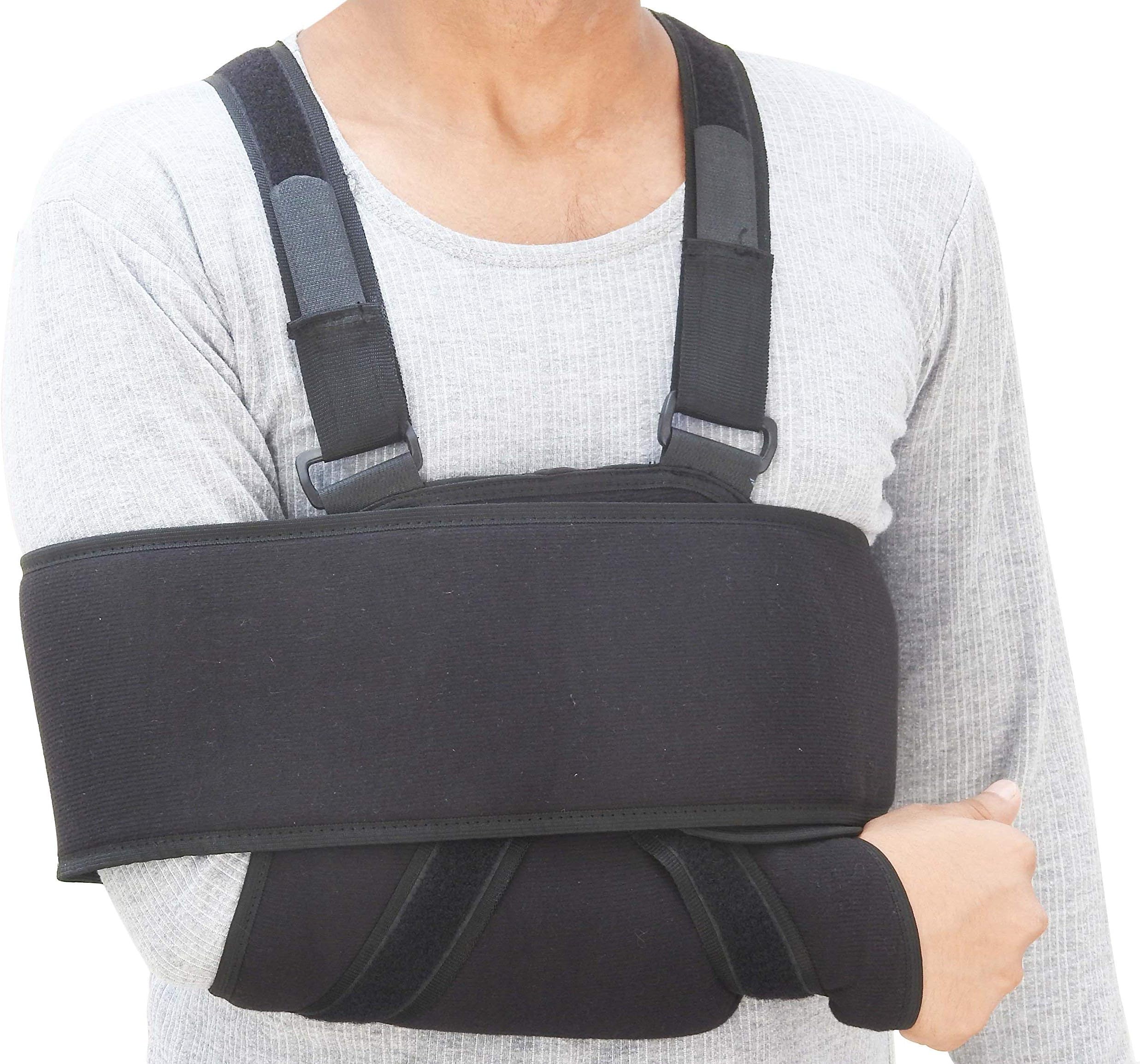 Black Universal Shoulder Immobilizer Support Brace/Sling - Special