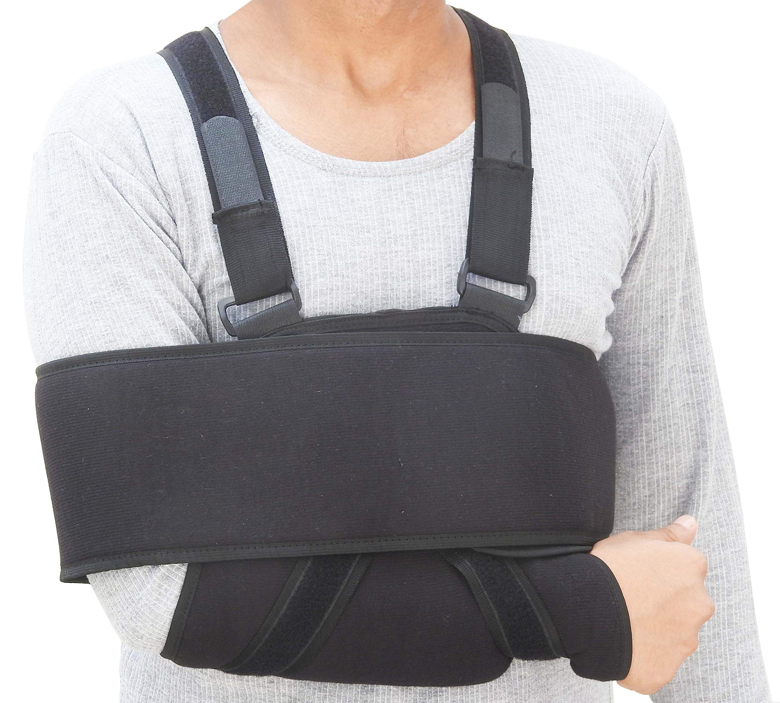 Black Universal Shoulder Immobilizer Support Brace/Sling - Special
