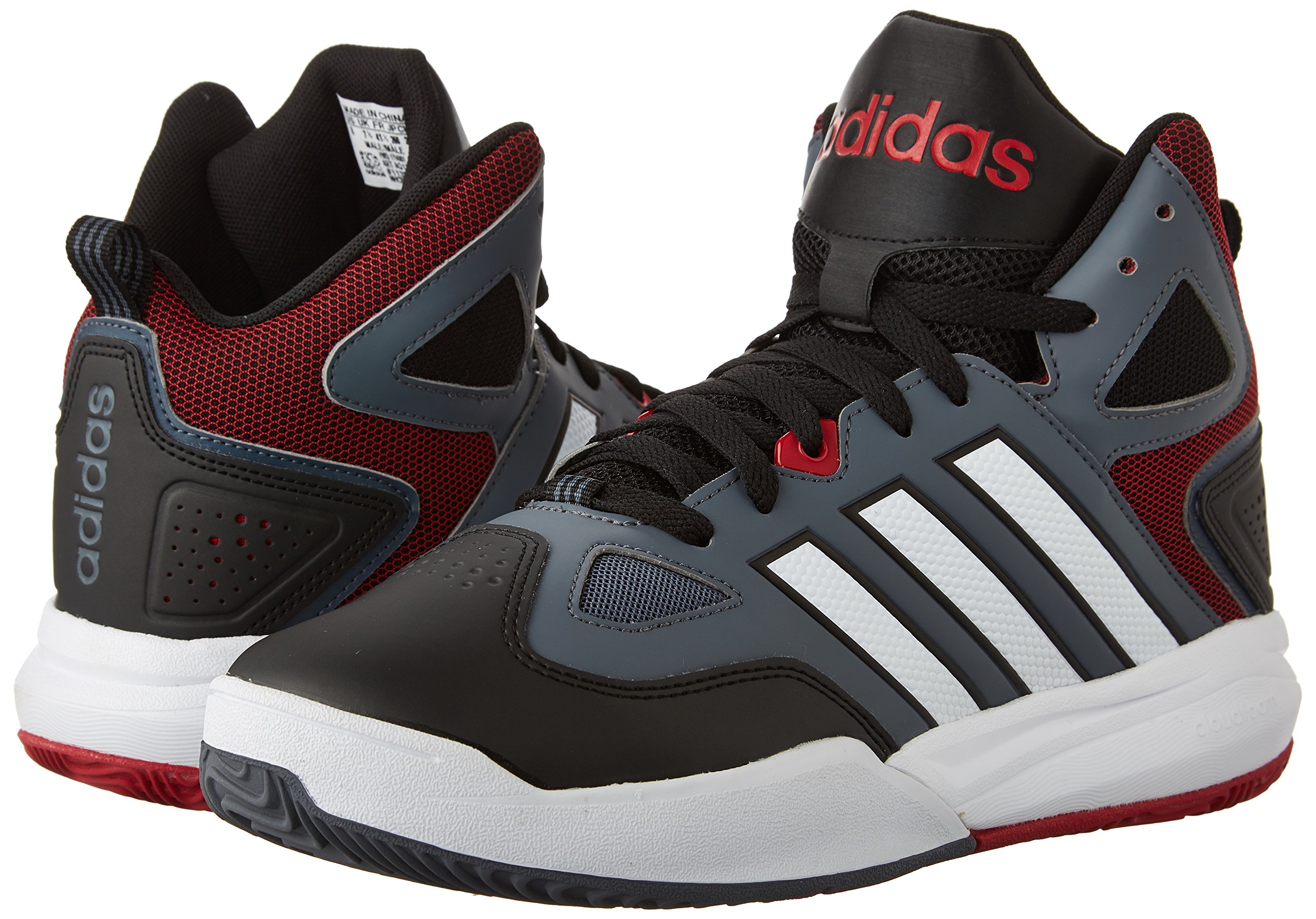 Adidas Neo Mens Cloudfoam Thunder Mid Shoe 11 Lead White