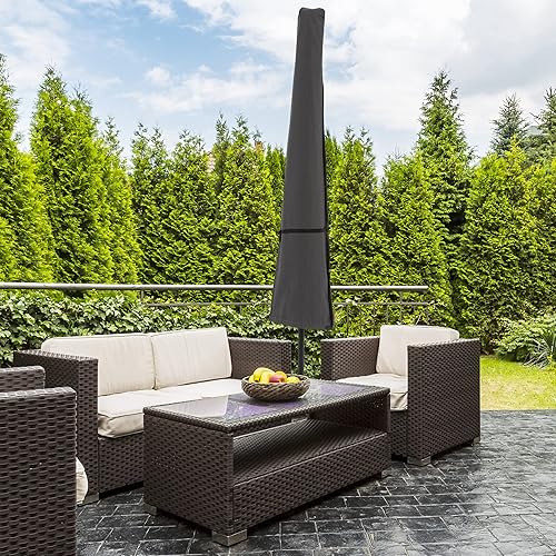 Miniatura 4 de Pure Garden Cubierta para sombrilla de patio, protección impermeable resistente para sombrillas de mercado de hasta 11.5 pies redondos o 7.5 pies