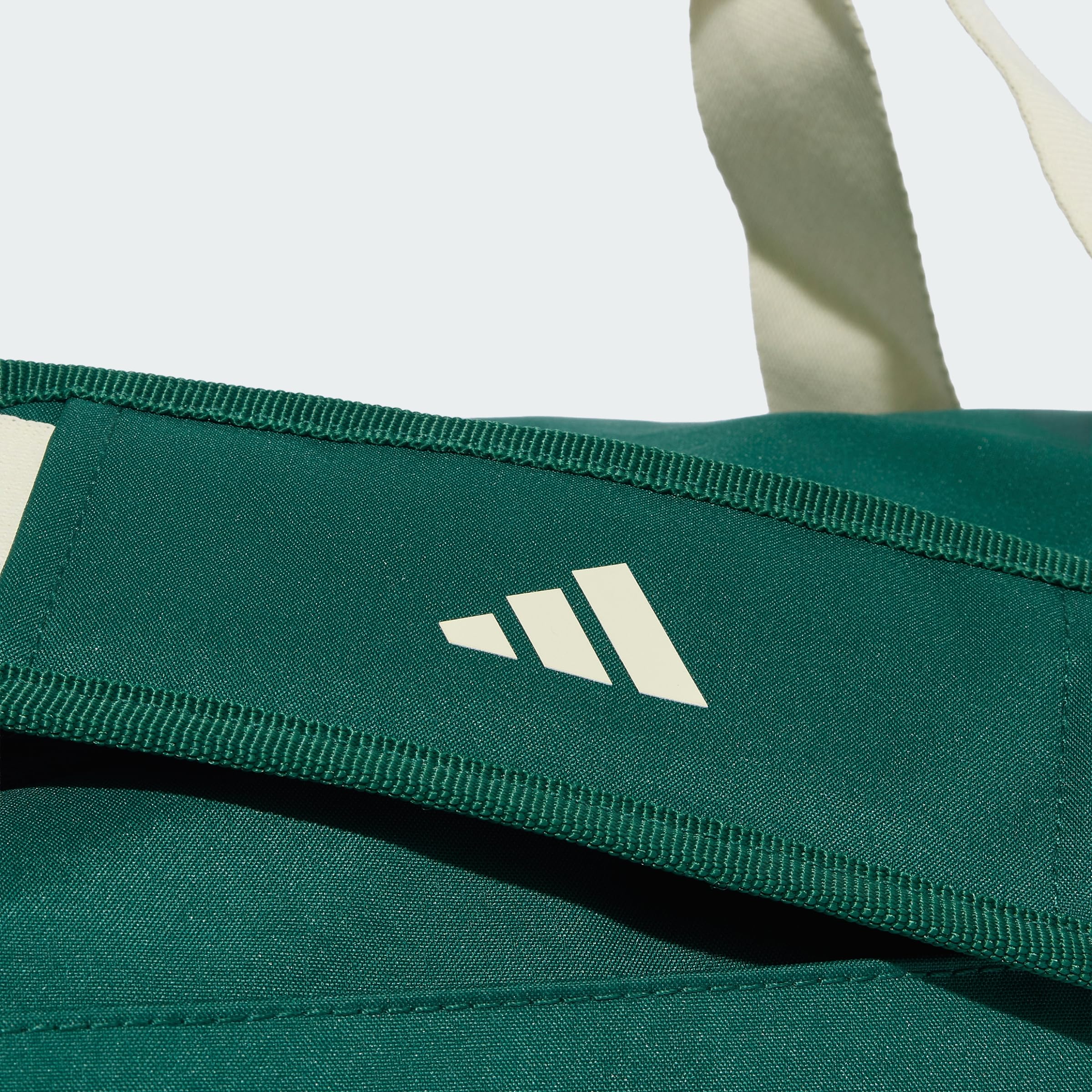 adidas Unisex - Adulto Essentials Linear Duffel Bag Duffel_Bag, collegiate green/ivory, S