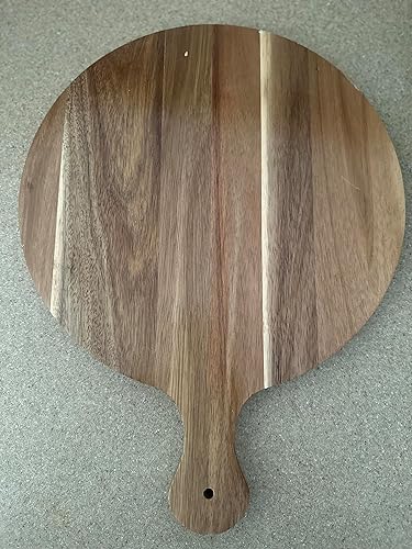 Miniatura 3 de Plato de huevo Deviled 25 agujeros redondo reversible plato de huevos devilados y tablero de embutidos, plato de madera de acacia de calidad premium