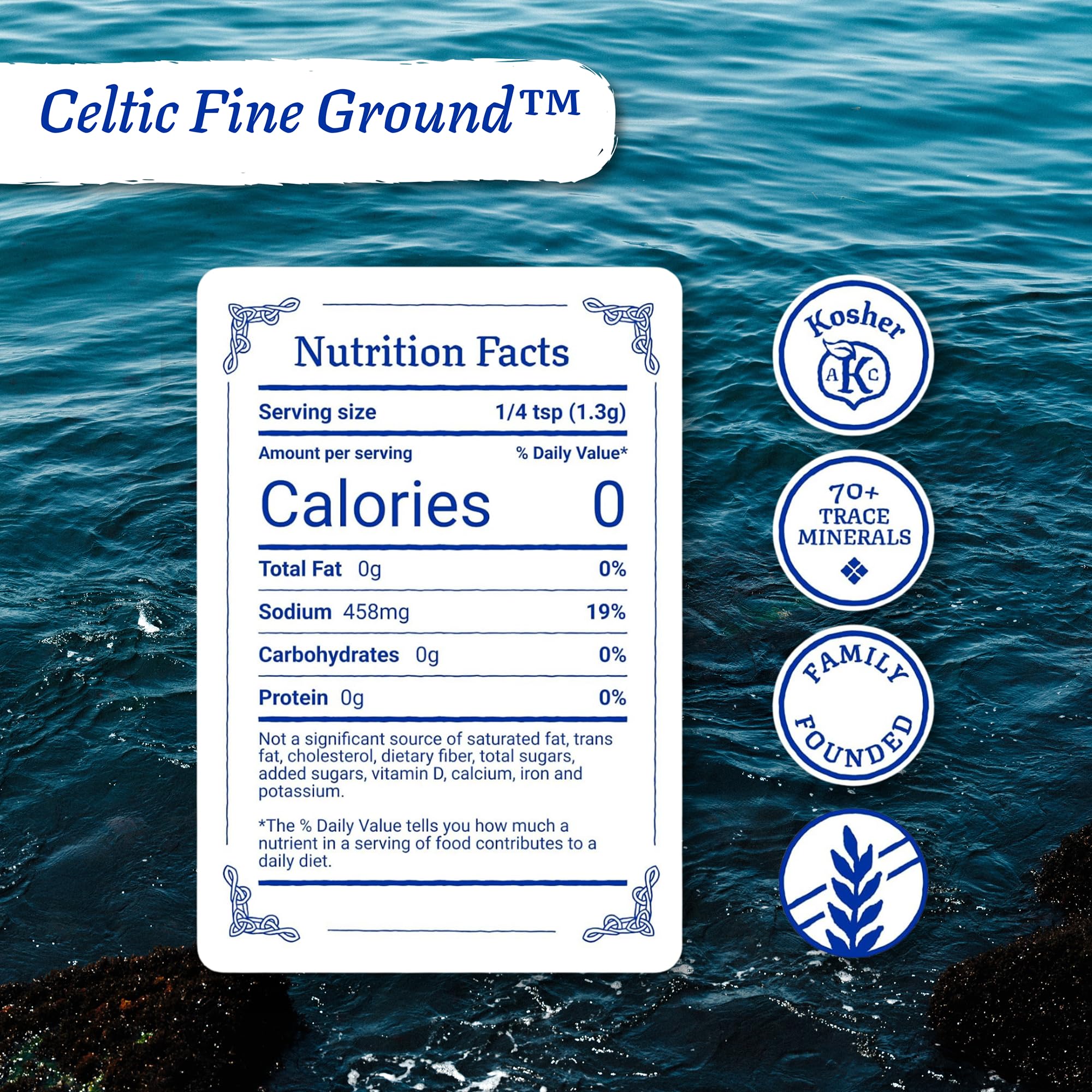 Celtic Sea Salt, Fine Ground, 16 Ounce - 2