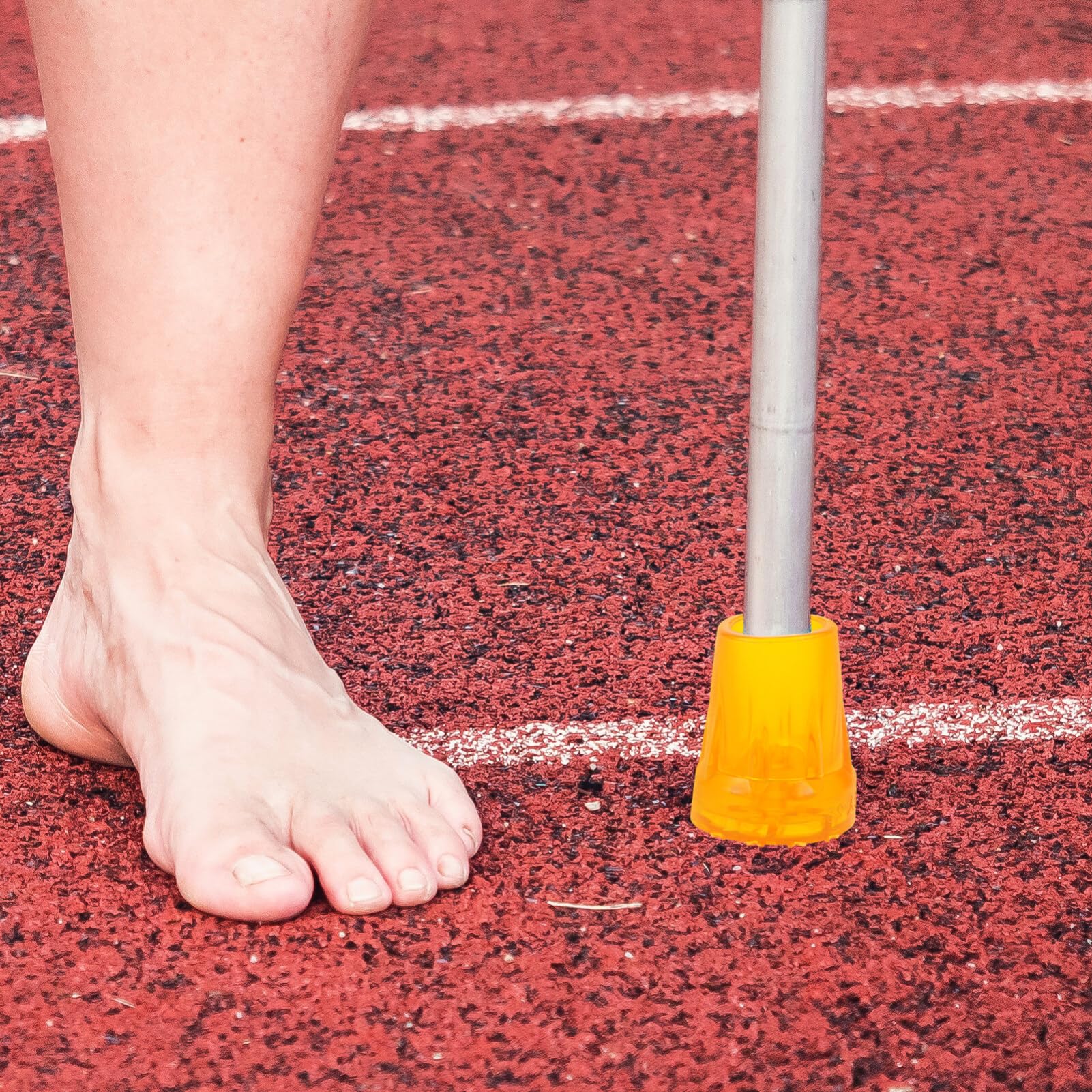 Beavorty 6pcs Crutch Tips Heavy Duty Replacement Rubber Cane Tips Walking Stick Tips Shock Absorption Foot Covers Cap Protectors for Trekking Hiking Poles