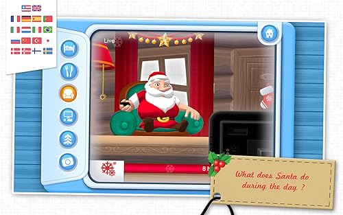 A Casa do Papai Noel - Veja o Papai Noel na casa dele e ajude-o a preparar a festa de Natal.