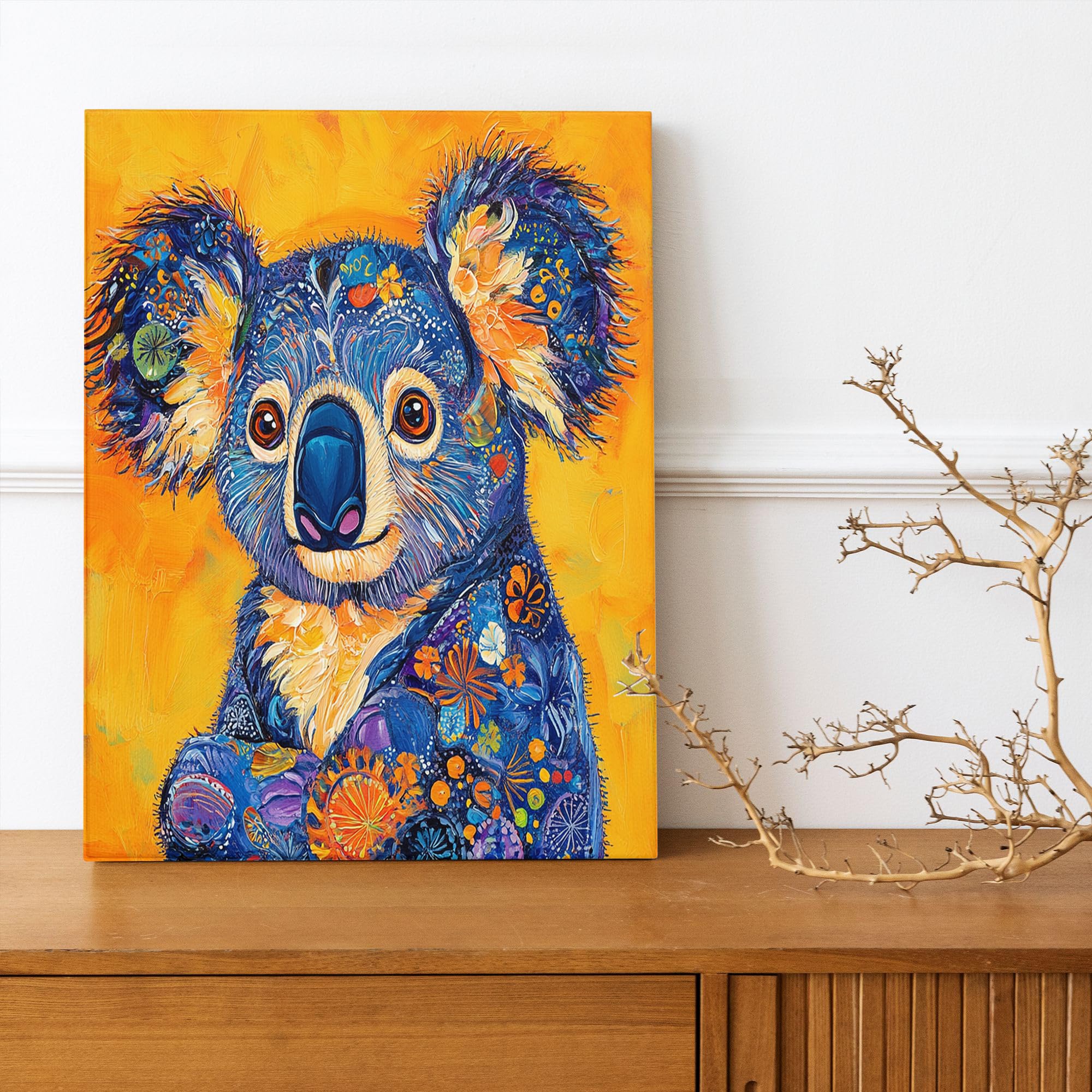 Amazon.com: 1 Piece Fun Koala Pet Canvas Prints Wall Art 16 * 20