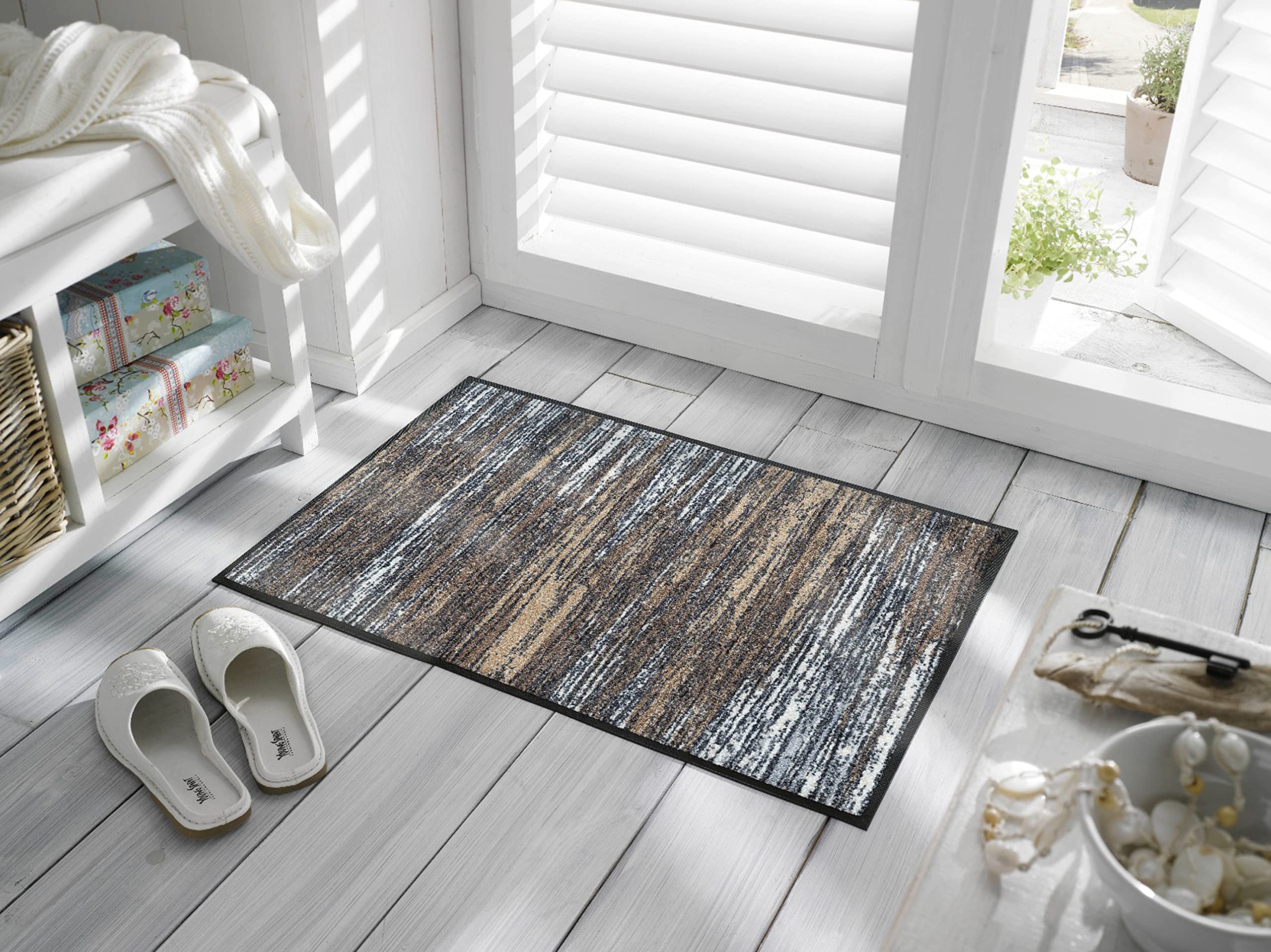 Wash+Dry - Tapis Scratchy Beige 50x75, Beige