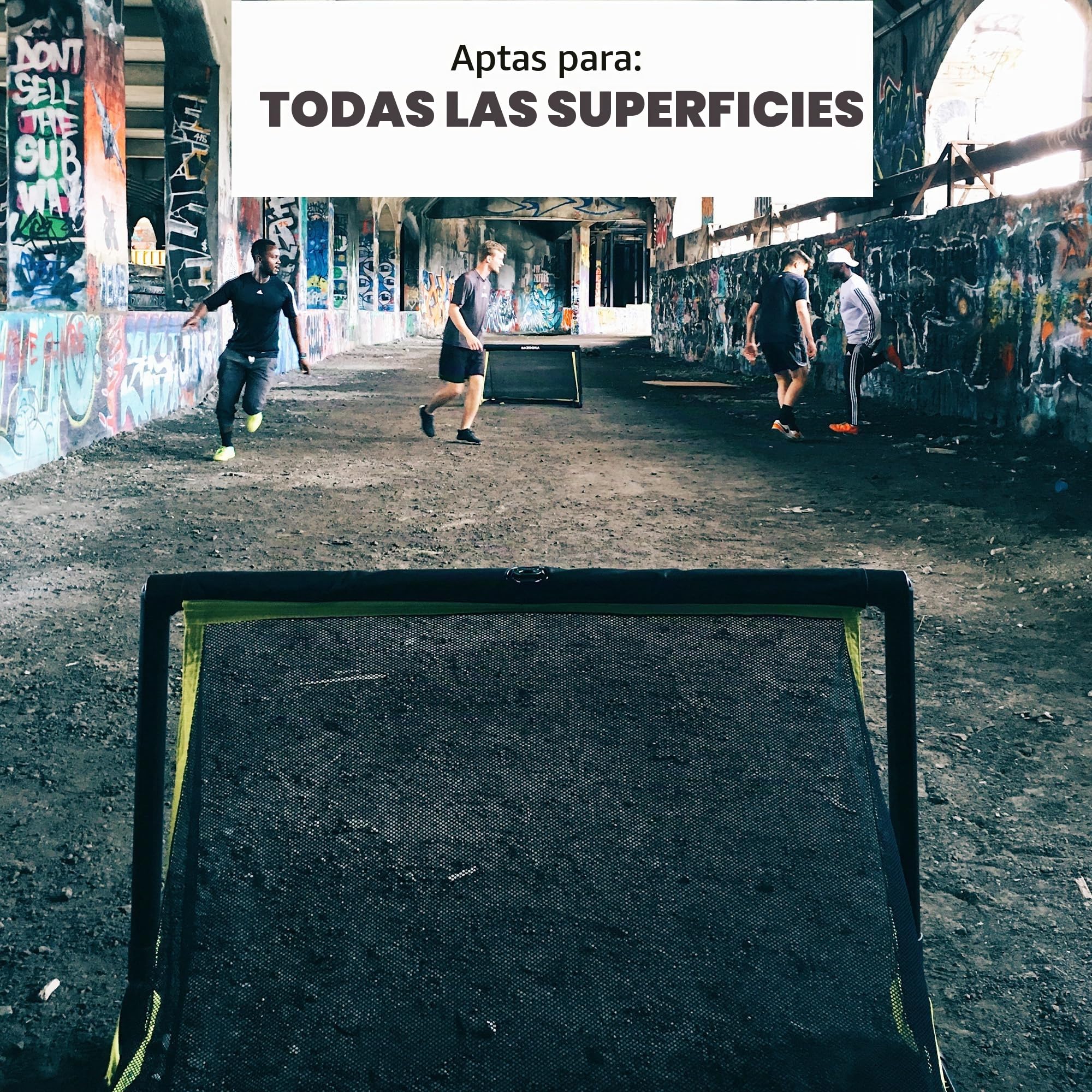 Bazookagoal - Portería de fútbol plegable (marco sólido)