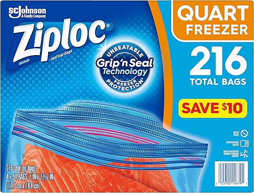ziploc with zipper