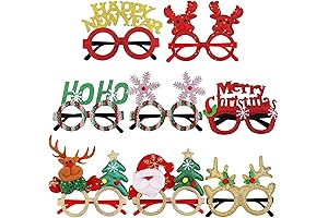 sailimue Pack of 8 Christmas Party Glasses