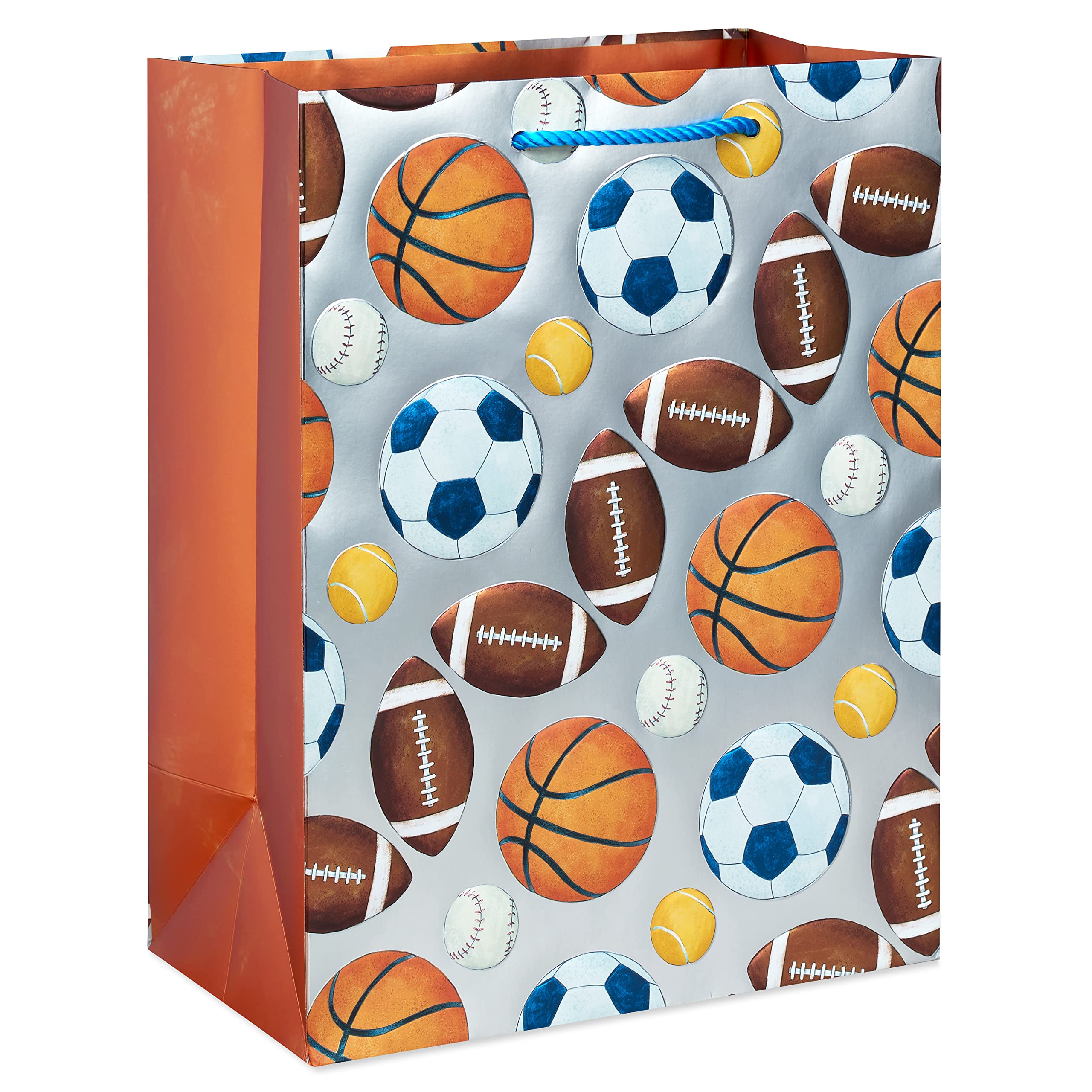Papyrus 13" Large Gift Bag (Sports) for Kid's Birthdays (1 Bag)