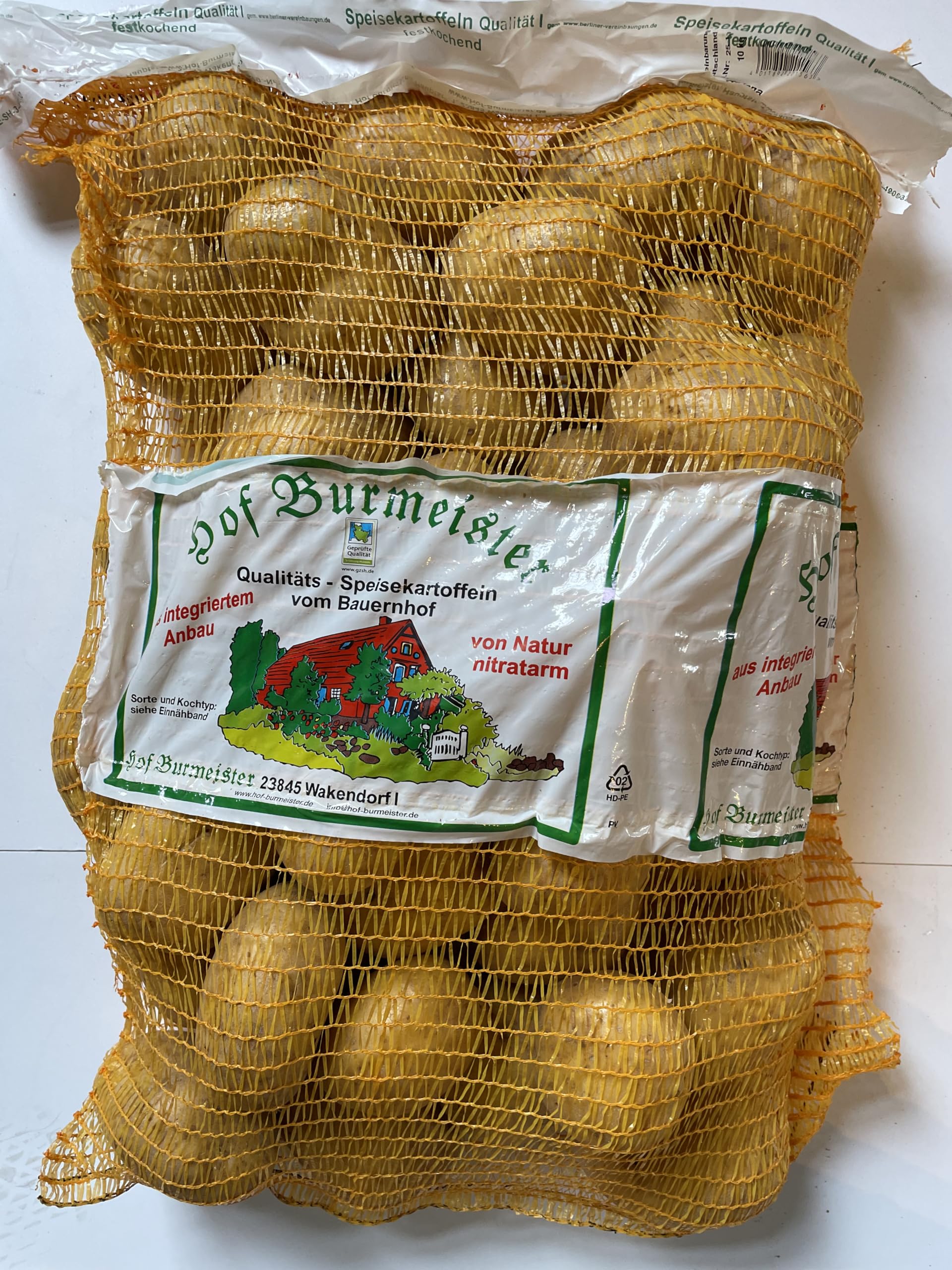 Hof Burmeister 10 kg Übergrößen Kartoffeln festkochend gelbfleischig