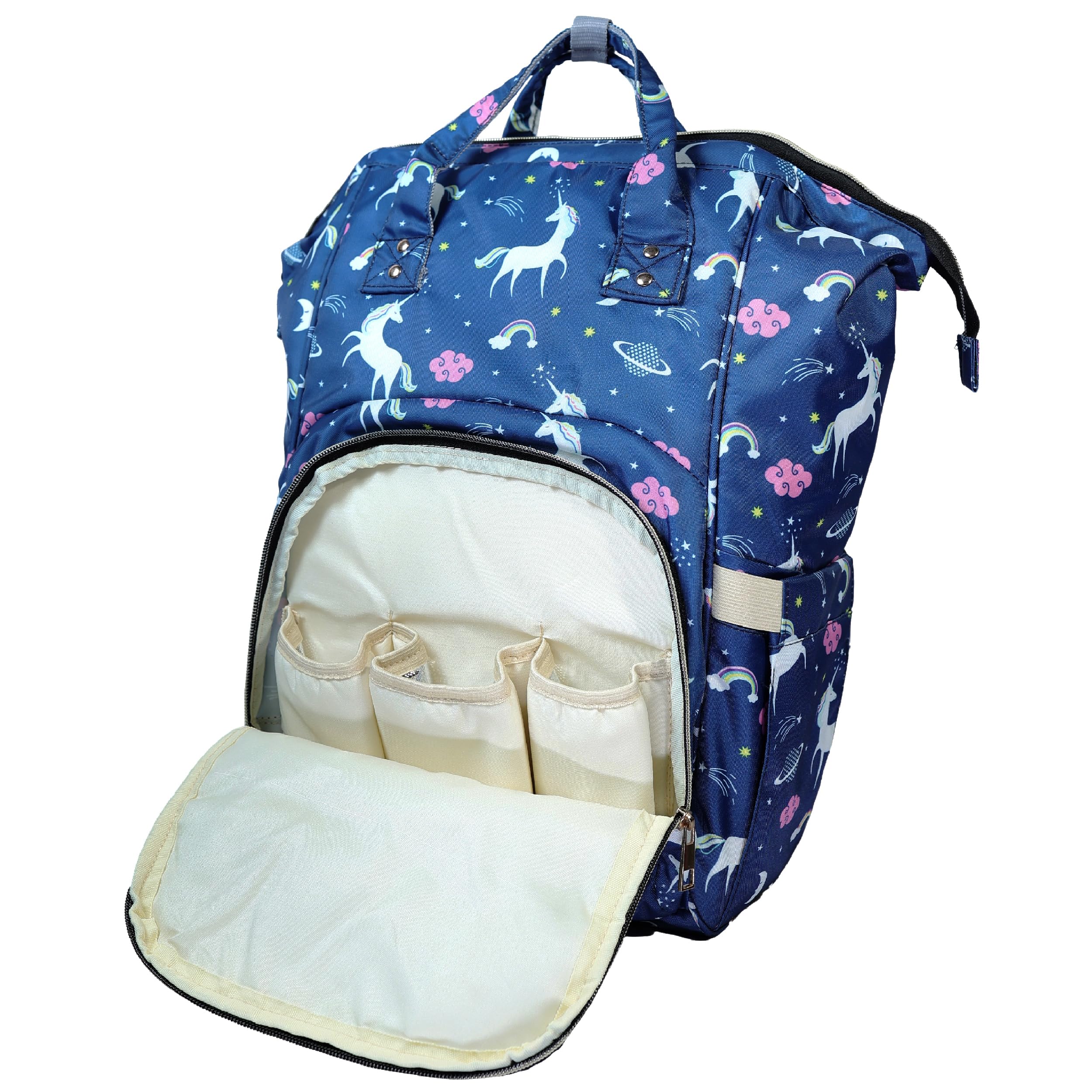Tip 'n' Top Baby Kids Diaper Bag Backpack for diapers Travelling Diaper Bag for Mothers (unicorn) Insulated Bottle Pockets-image-7