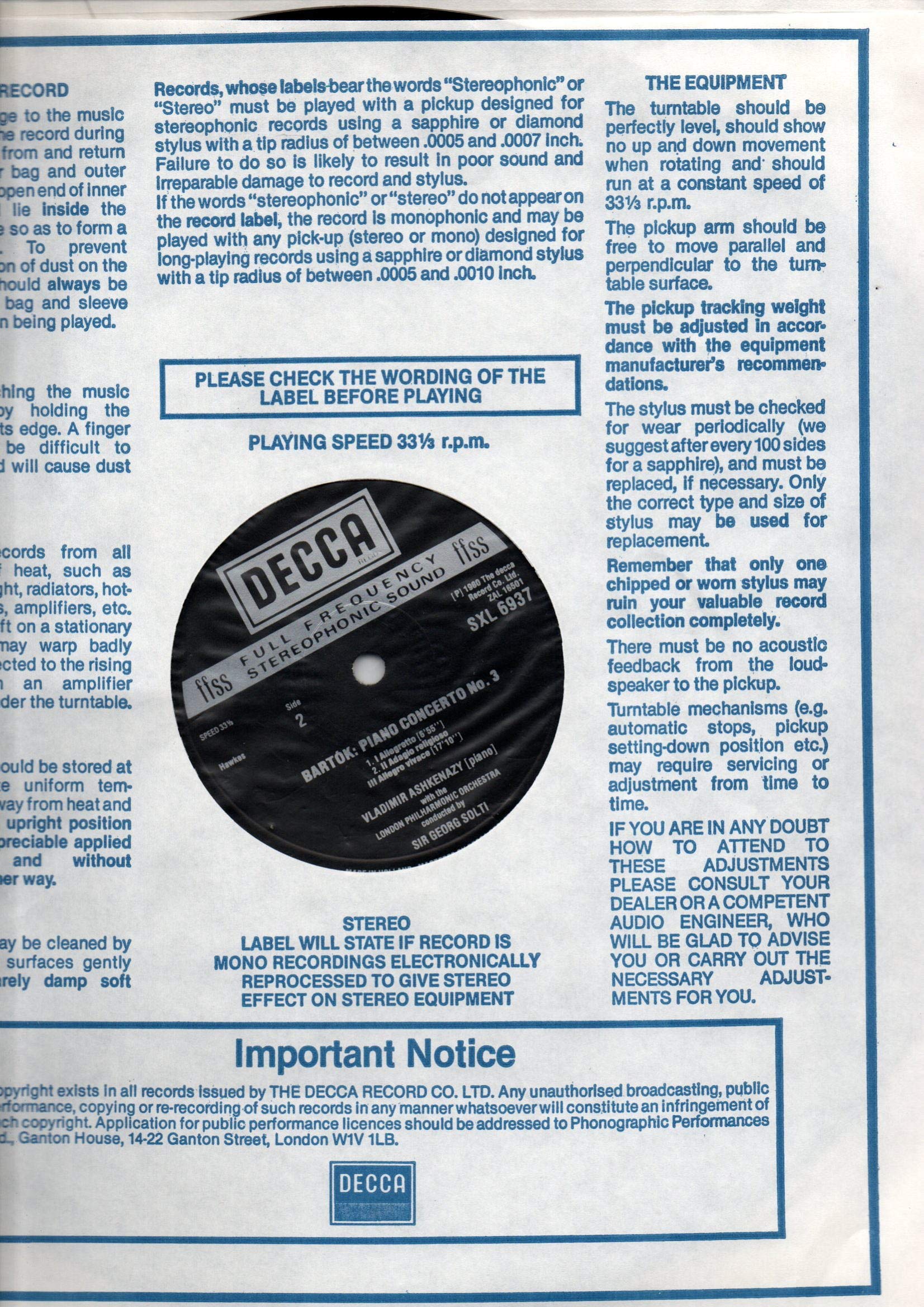 Amazon.co.jp: Bartok: Piano Concertos No.2 & No.3 / Vladimir