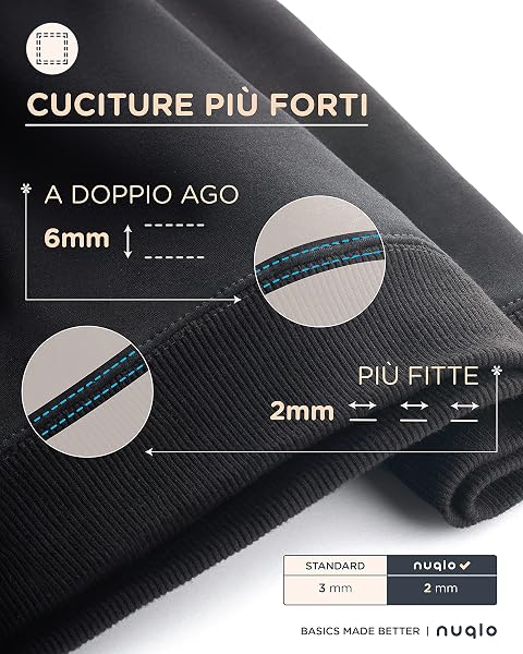 Felpa Uomo Senza Cappuccio | No Logo | Cotone Premium | Basic - Sportivo - Casual | Senza Zip | Semplice Tinta Unita - 4