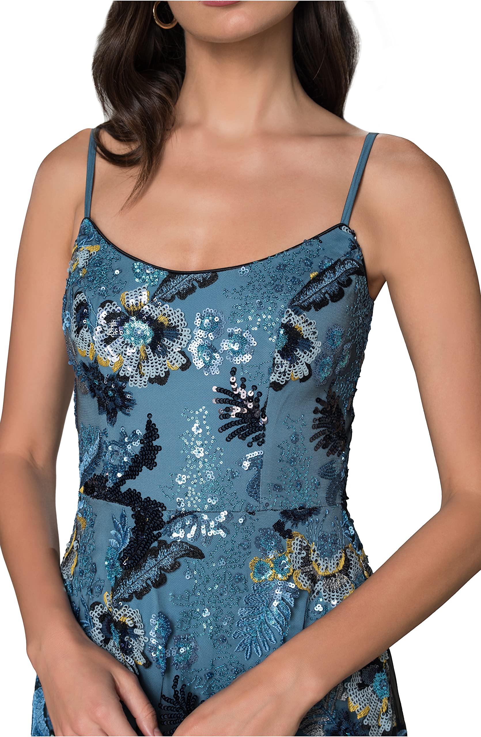 Dress The Population Womens Umalina Fit and Flare Maxi DressSpecial Occasion Dress