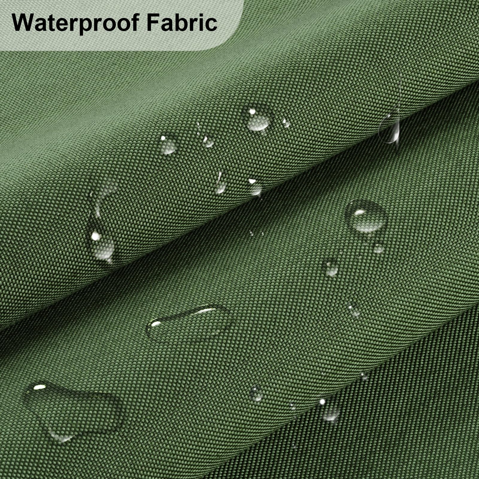 Waterproof Canvas Fabric - 58" Wide 600D Upholstery Polyester Material - Durable Indoor Outdoor Water Resistant Fabric for Furniture Cover Cushion Home Awning Tent (Amy Green, 1 Yard) - 3
