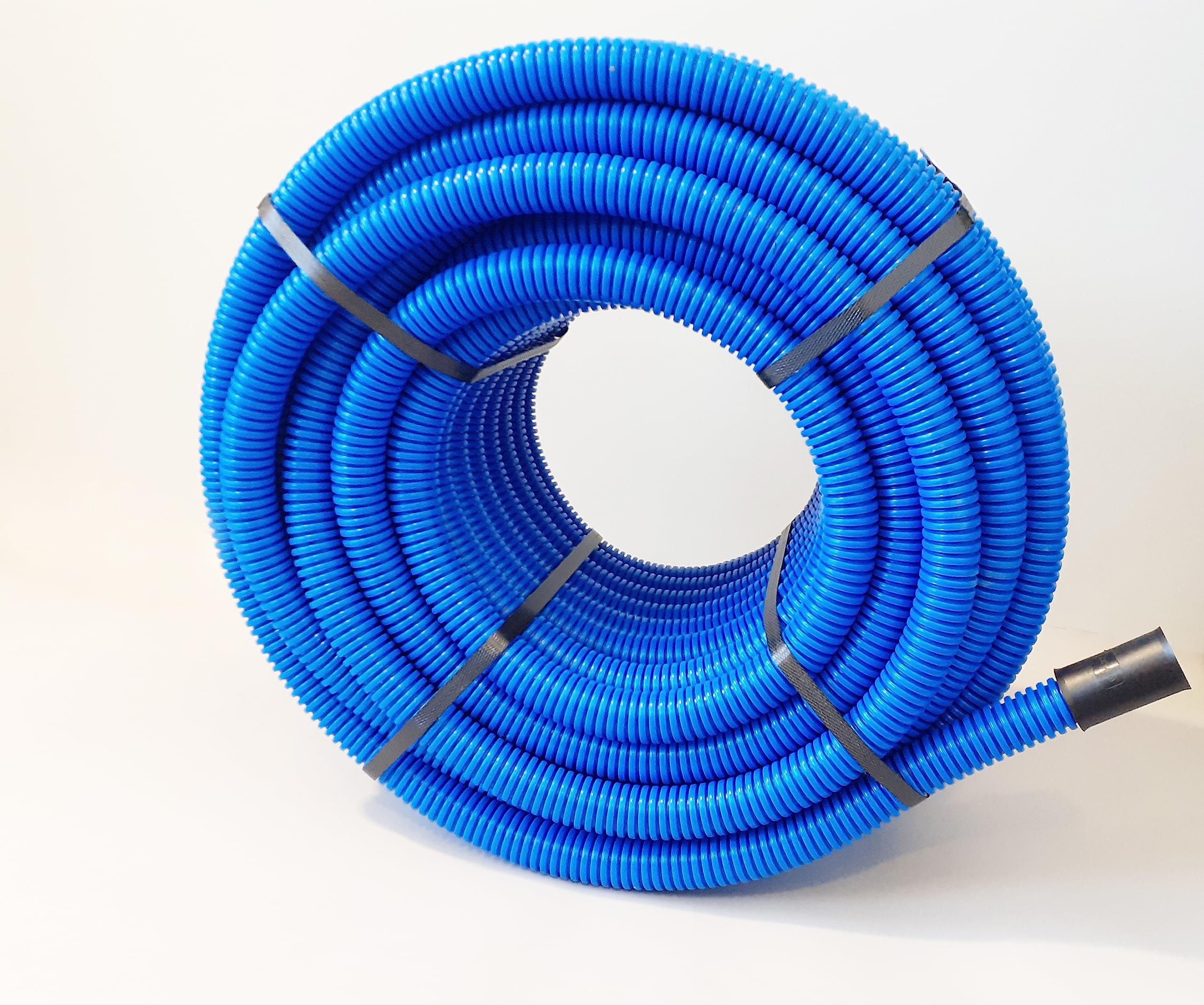 Doppelwandiger Kabelkanal 25m, DN32 (Außen 32mm, Innen 25mm) aus Polyethylen mit gewellter Außenwand und glatter Innenwand Kabelschutzrohr 450N Wellrohr Verlegung im Erdreich Leerrohr Einzugshilfe