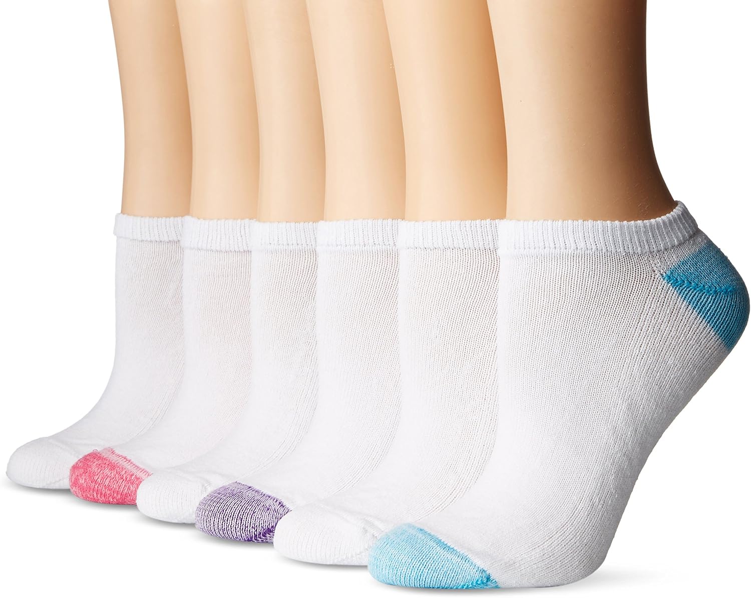 Hanes womens Athletic No-show Socks, 6-pack