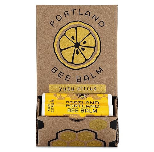 Miniatura 10 de Portland Bee Balm Bálsamo labial a base de cera de abejas totalmente natural, hecho a mano, cítricos Yuzu, 3