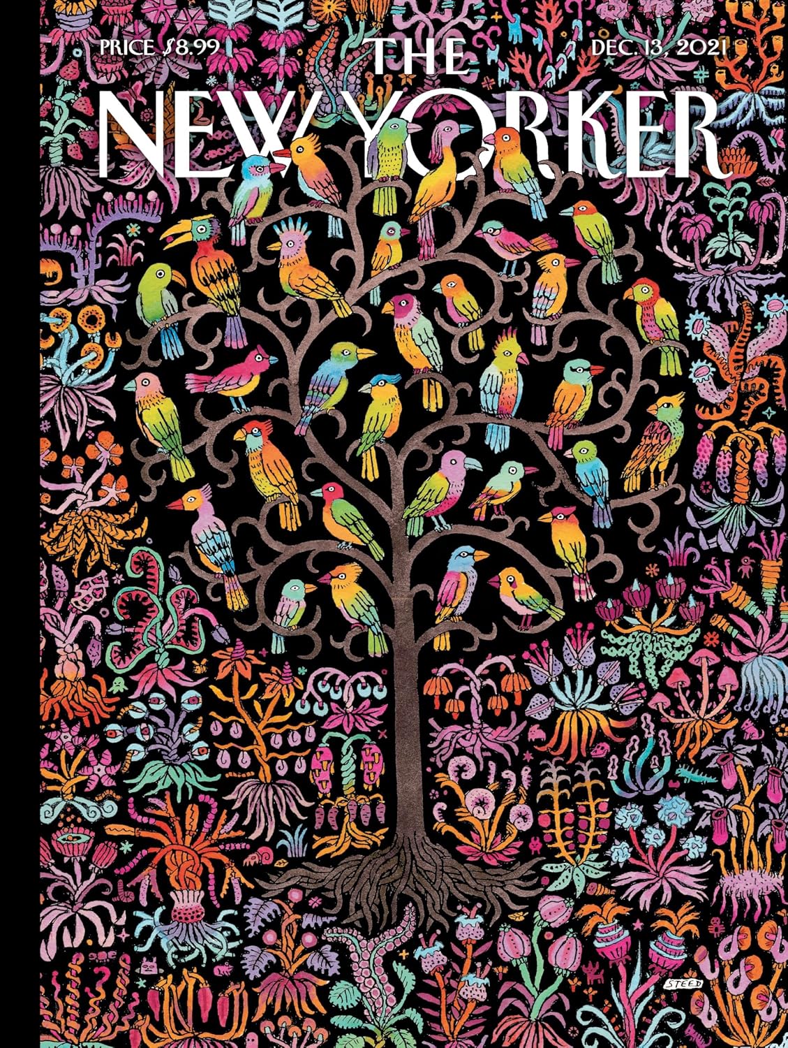 New York Puzzle Company - New Yorker Enchanted Garden - 1000 Piece Jigsaw Puzzle for Adults by Edward Steed