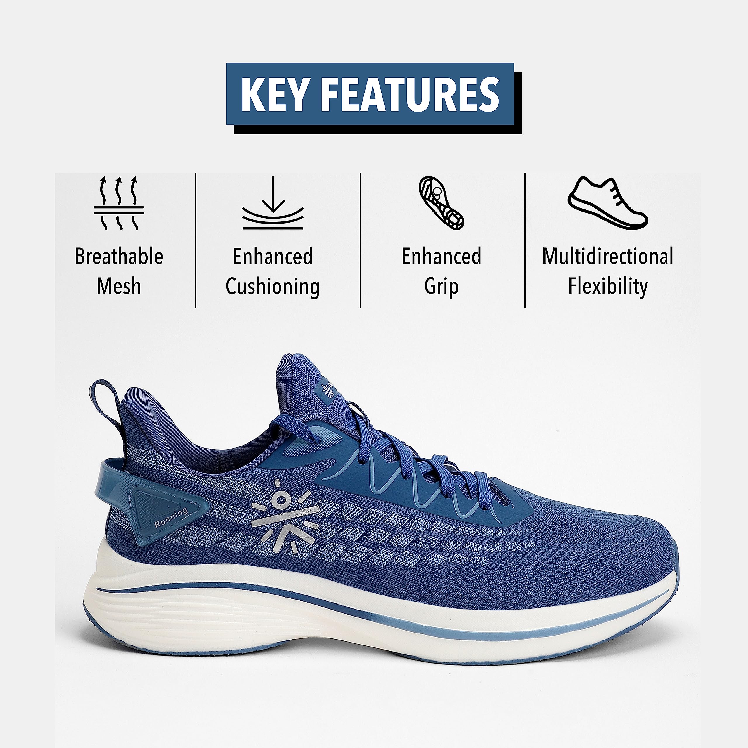 CULT Zapatillas deportivas Active para hombre, ligeras, transpirables, amortiguación y agarre mejorados