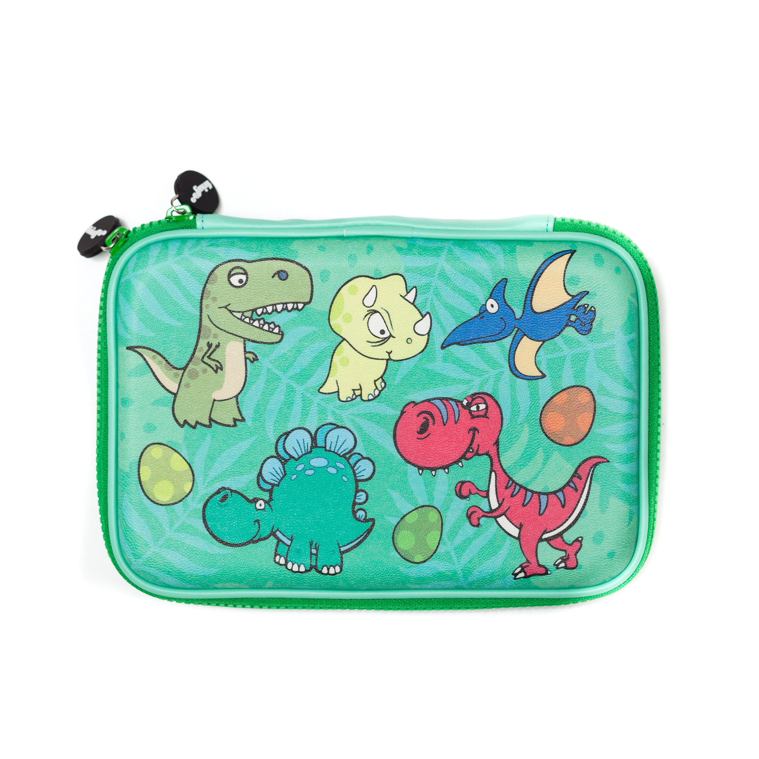 Coikll Dino-Federmäppchen Für 3-Ring-Ordner – 2er Pack Mit Reißverschluss & Durchsichtigem Fenster, Perfekt Fürs Büro Oder Schule