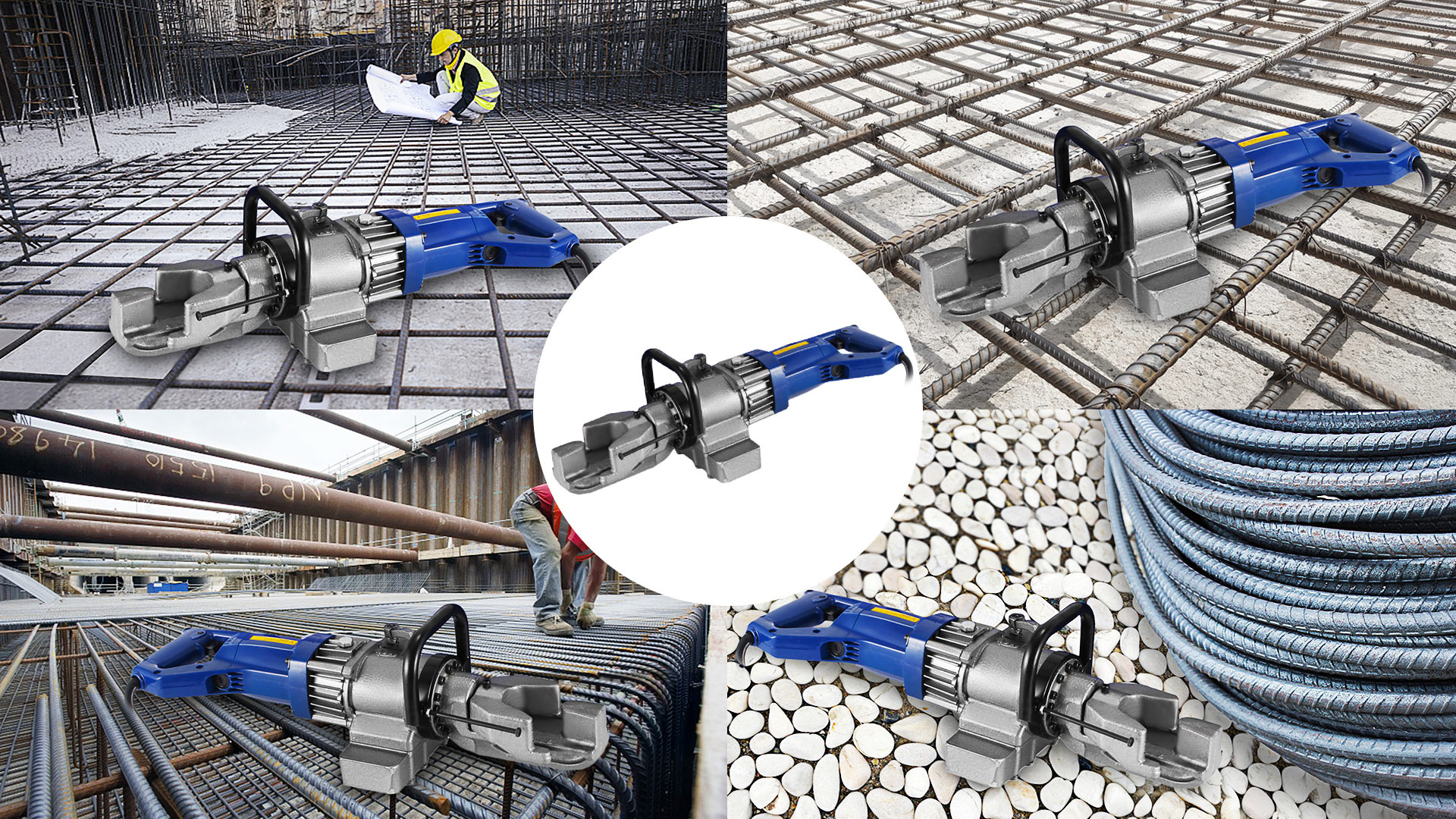 Happybuy Electric Hydraulic Rebar Bender,900W Portable Electric