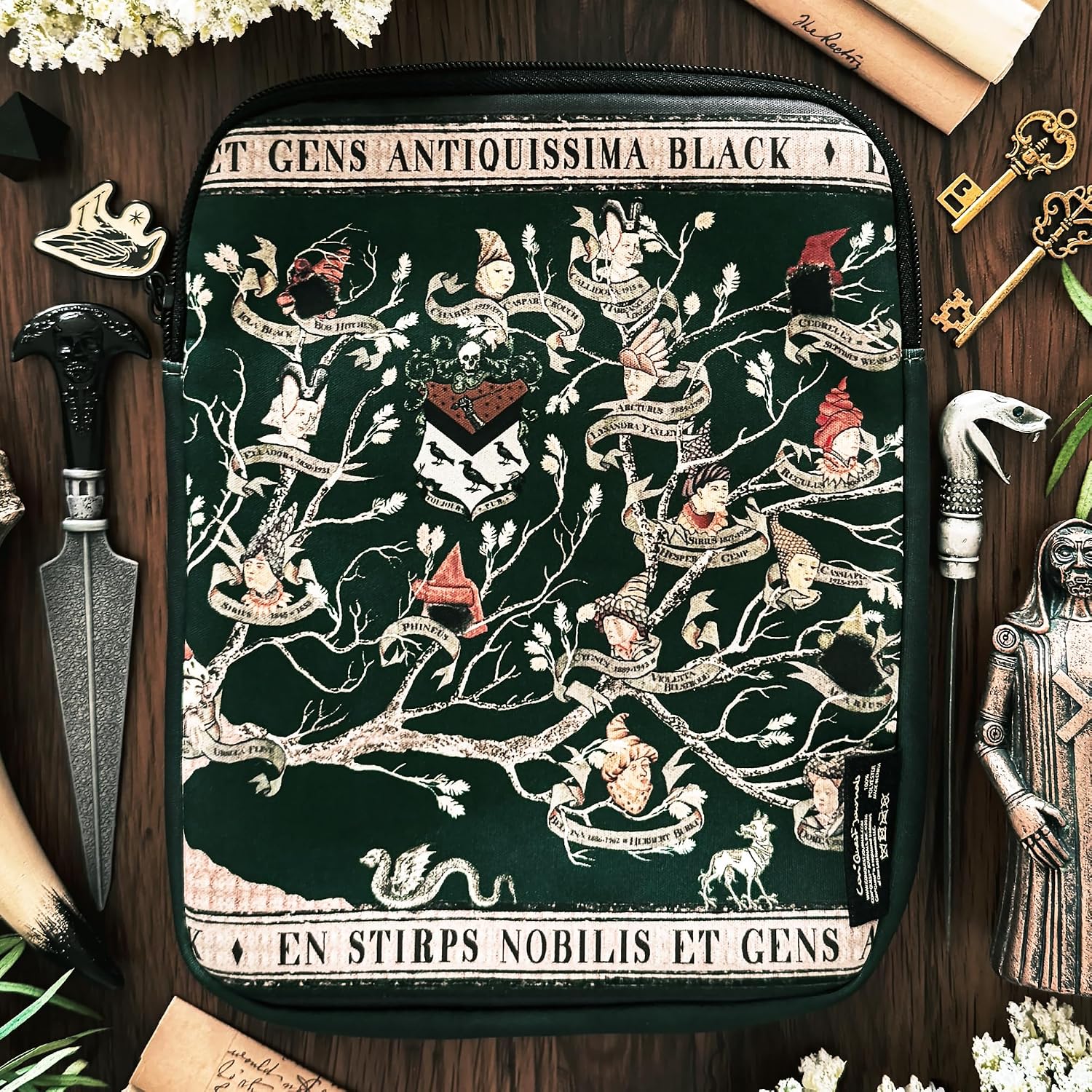 Conquest Harry Potter House of Black E-Reader Book Sleeve (7'' x 9'')