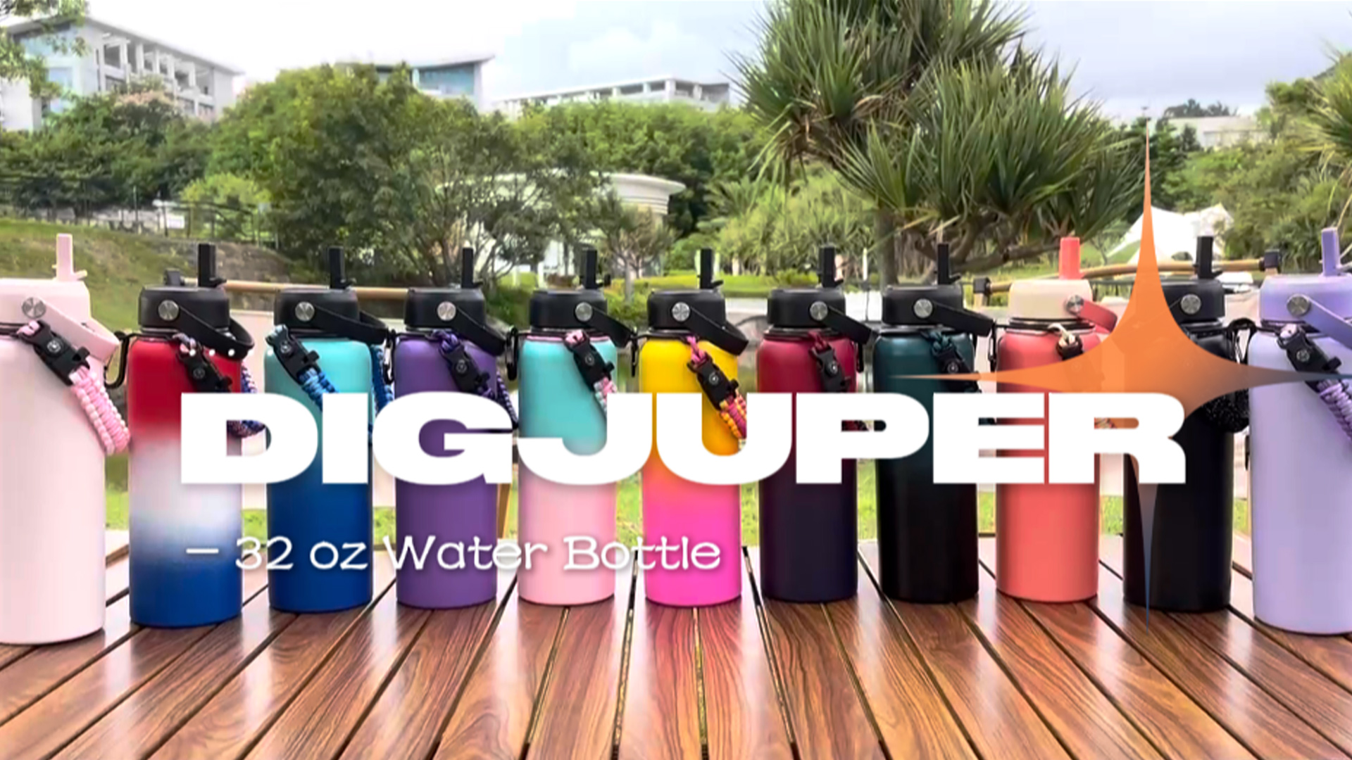 Amazon.com: DIGJUPER Insulated Water Bottle 32 oz - with Straw