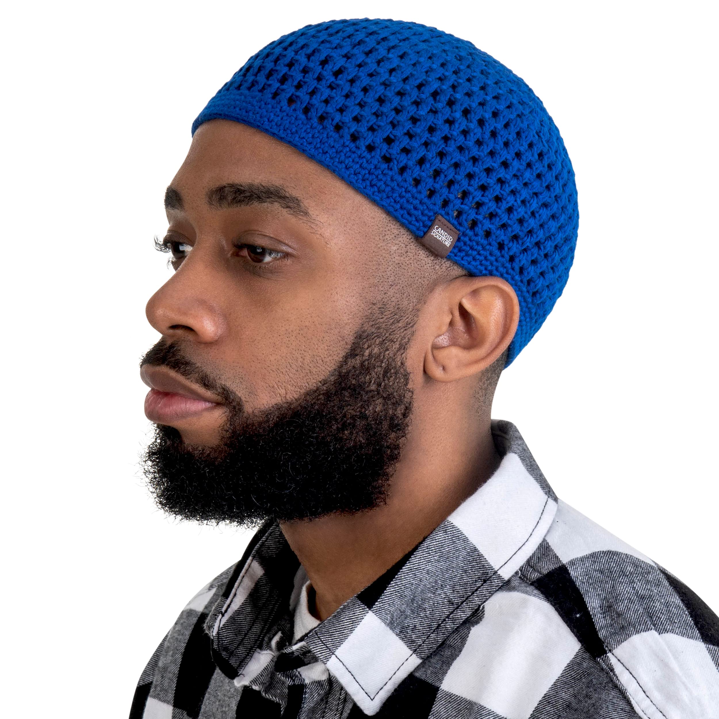 SnugZeroSkull Cap for Men - Handmade Knit in Breathable Cooling Bamboo Cotton - Helmet Liner Sleep Kufi Hat