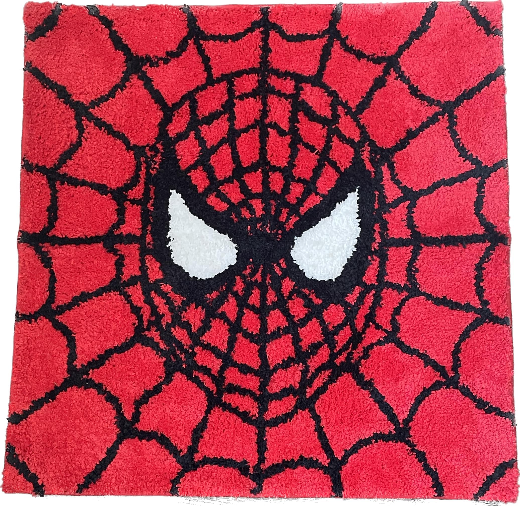 Spiderman Rug - Handmade Tufted Decor - Handmade & Premium- 28in (70cm) - Hypebeast Room Decor - Anime Rug - Spiderman Room Decor - Luxape Rugs