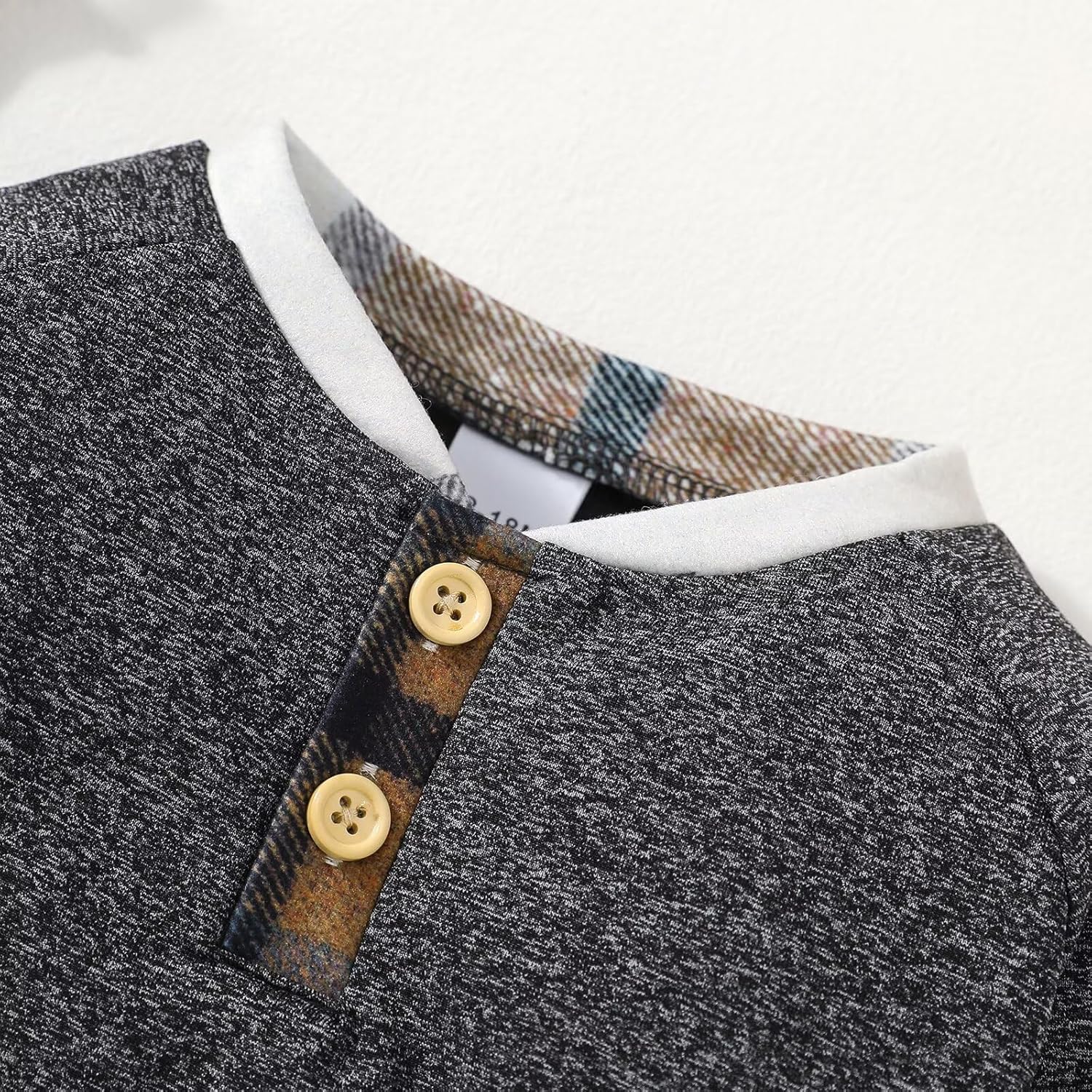 Toddler Boy Clothes Fall Winter Outfits Baby Boys Plaid Button Down Long Sleeve Tops + Pants Sets 12 Months-5T - Image 4