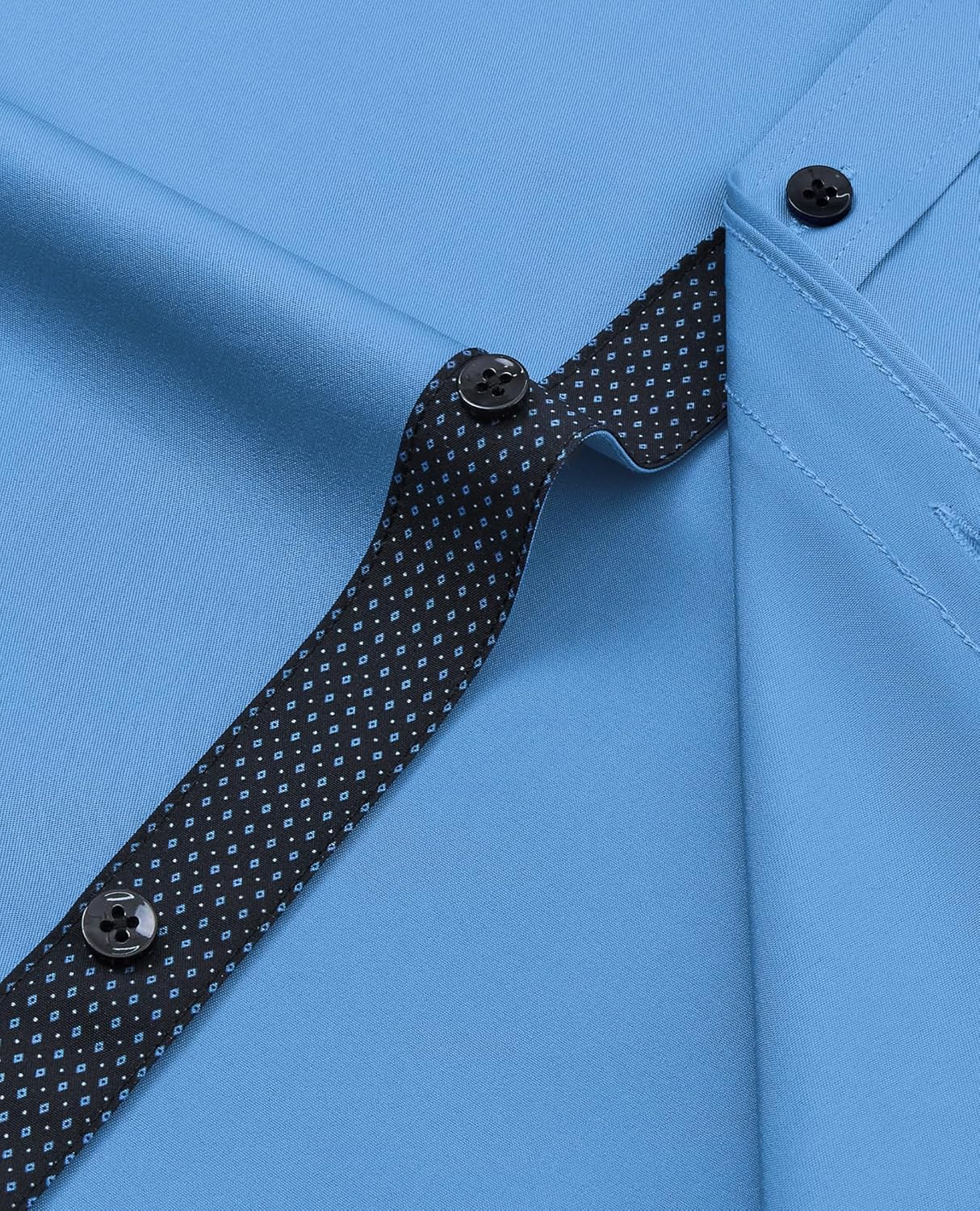 Alimens & Gentle Men's Dress Shirts Long Sleeve Wrinkle-Free Business Casual Button Down Shirt - Image 6