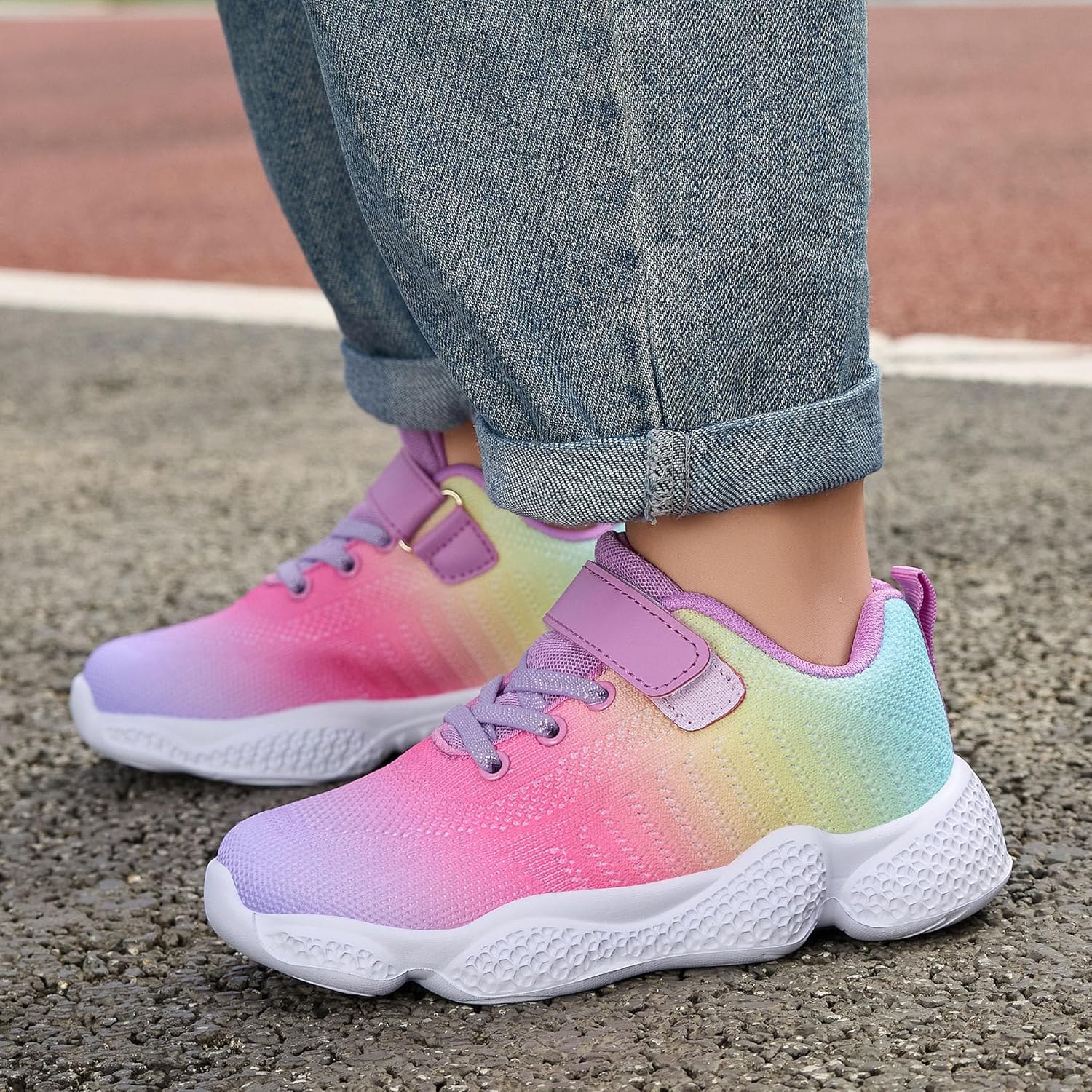 Santiro Kids Tennis Shoes Boys Girls Sneakers Lightweight Running Athletic Shoes - Image 2