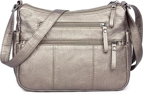 VOLGANIK ROCK - Bolsas para mujer de piel sintética suave, bolsa de hombro, bolsa de mano, bolsa cruzada y ligera, con cartera