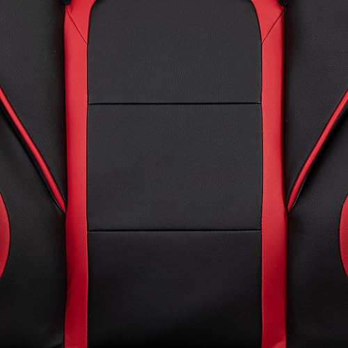 Miniatura 198 de Flash Furniture Juego de escritorio para juegos negro y silla de carreras blanco/negro con soporte para tazas, gancho para auriculares y soporte