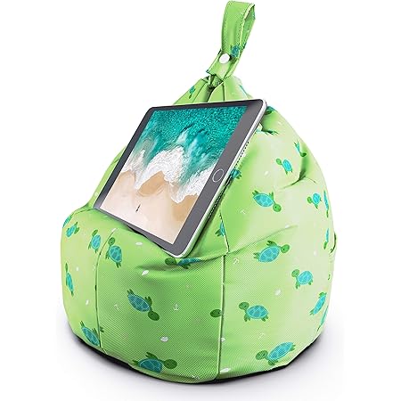 Planet Buddies 子供 タブレット Ipadスタンド ビーズクッション かわいい デザイン タブレットホルダー ブックスタンド サイズ最大12 9インチ タートル Amazon Co Jp