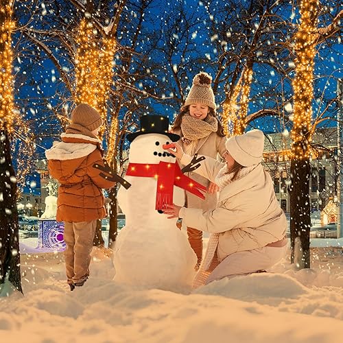 Miniatura 4 de Shappy Kit de decoración de muñeco de nieve de Navidad de 17 piezas divertido para Navidad, invierno, vacaciones, fiesta, decoración, regalos para