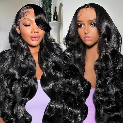 13x6 Body Wave Lace Front Wigs Human Hair Pre Plucked