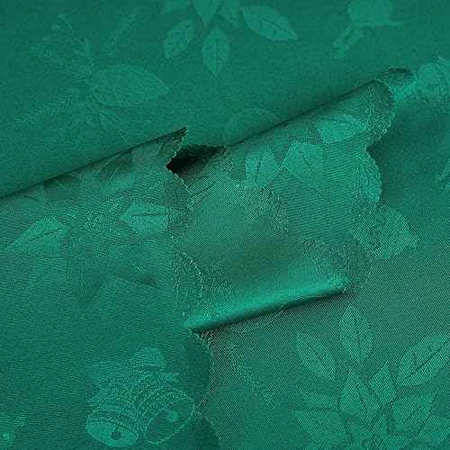 Miniatura 111 de Mantel Redondo Dorado Mantel de Mesa con Patrón de Hojas Borde Festoneado Sedoso Suave Impermeable Lavable 50 Pulgadas Cubierta de Mesa de Tela