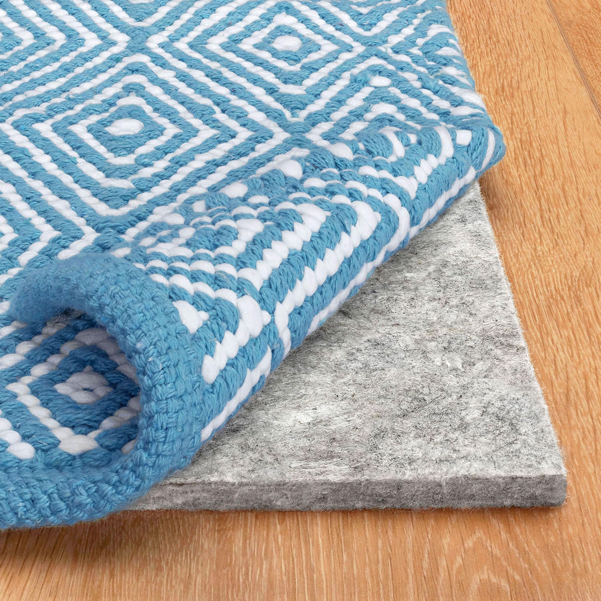 10'x14', 100% Felt Rug Pad (1/4" Thick), Safe for All Floors, Low-VOC, Made in The USA, 2-Year Warranty