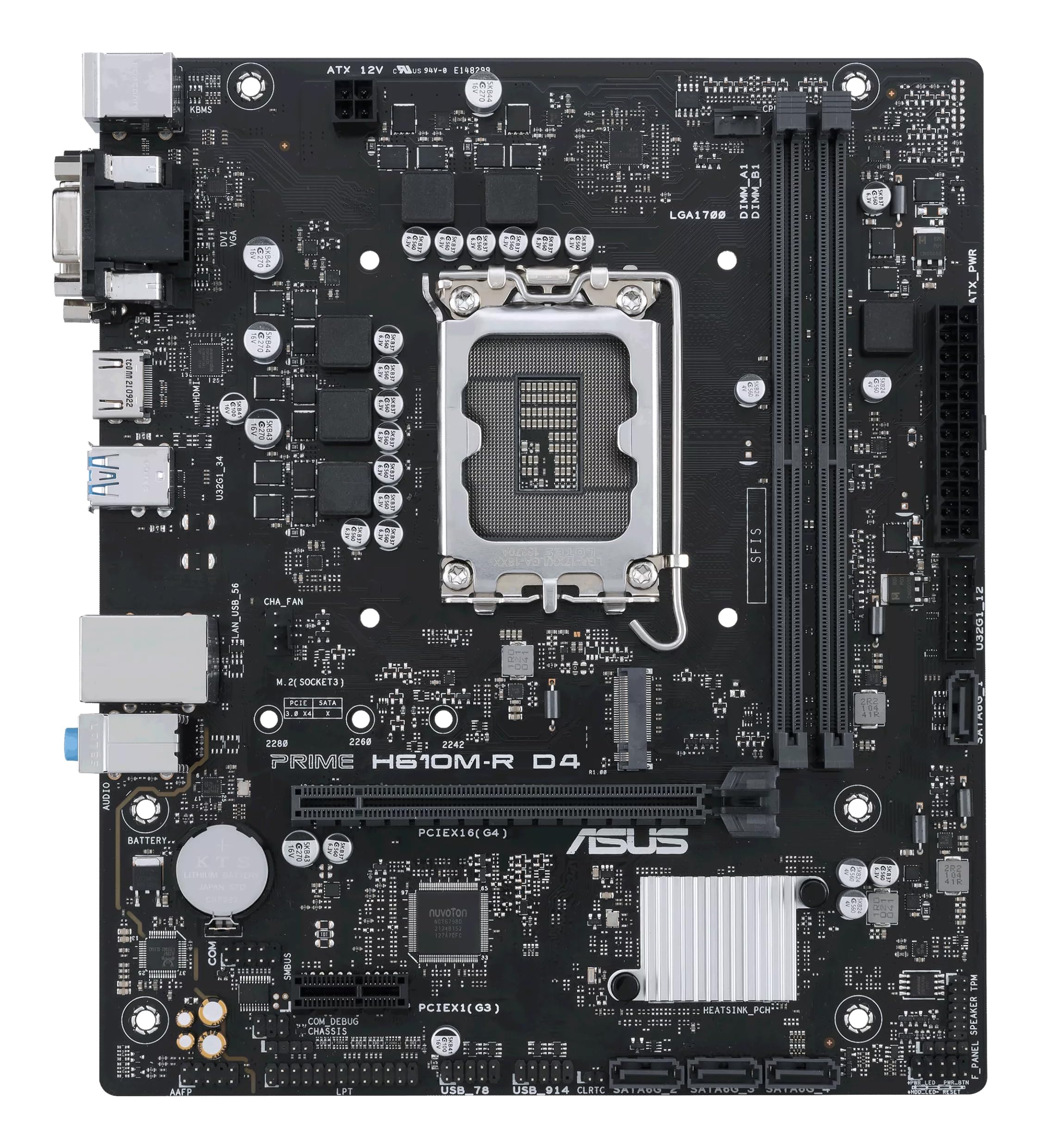 Asus 1700 Prime H610m-R Ddr4
