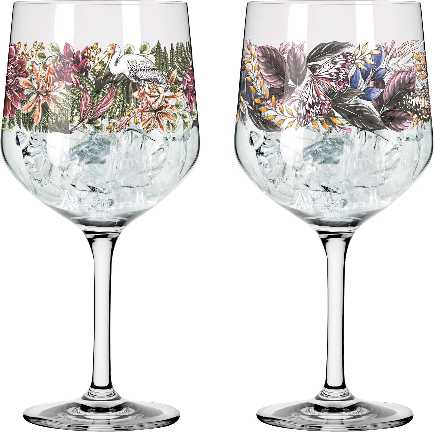 RITZENHOFF 3691001 Schattenfauna #1 Gin Set, Crystal Glass, Multicoloured