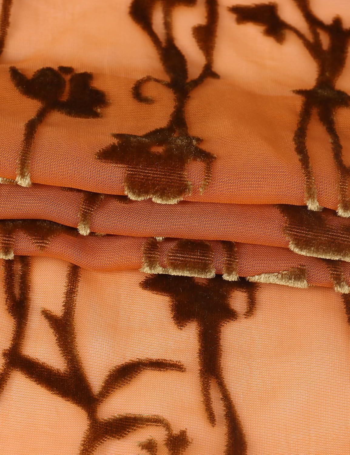 Women's Coverups Burnt-Out Velvet Cardigan Casual Outfit Long Cover Up Velvet Kimono