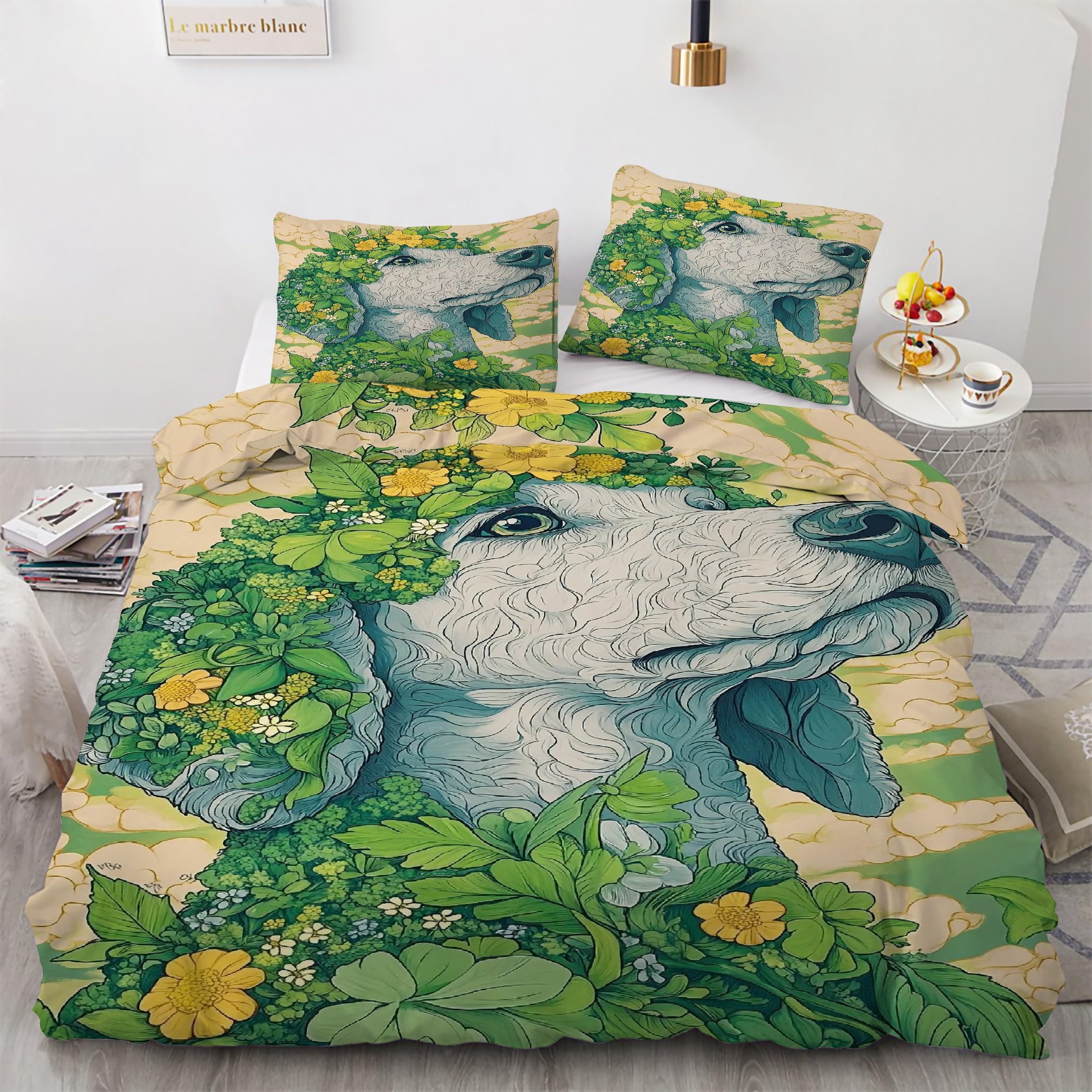 Housse de couette chiot 90x190 cm pour créer un cocon de douceur dans une chambre d'enfant