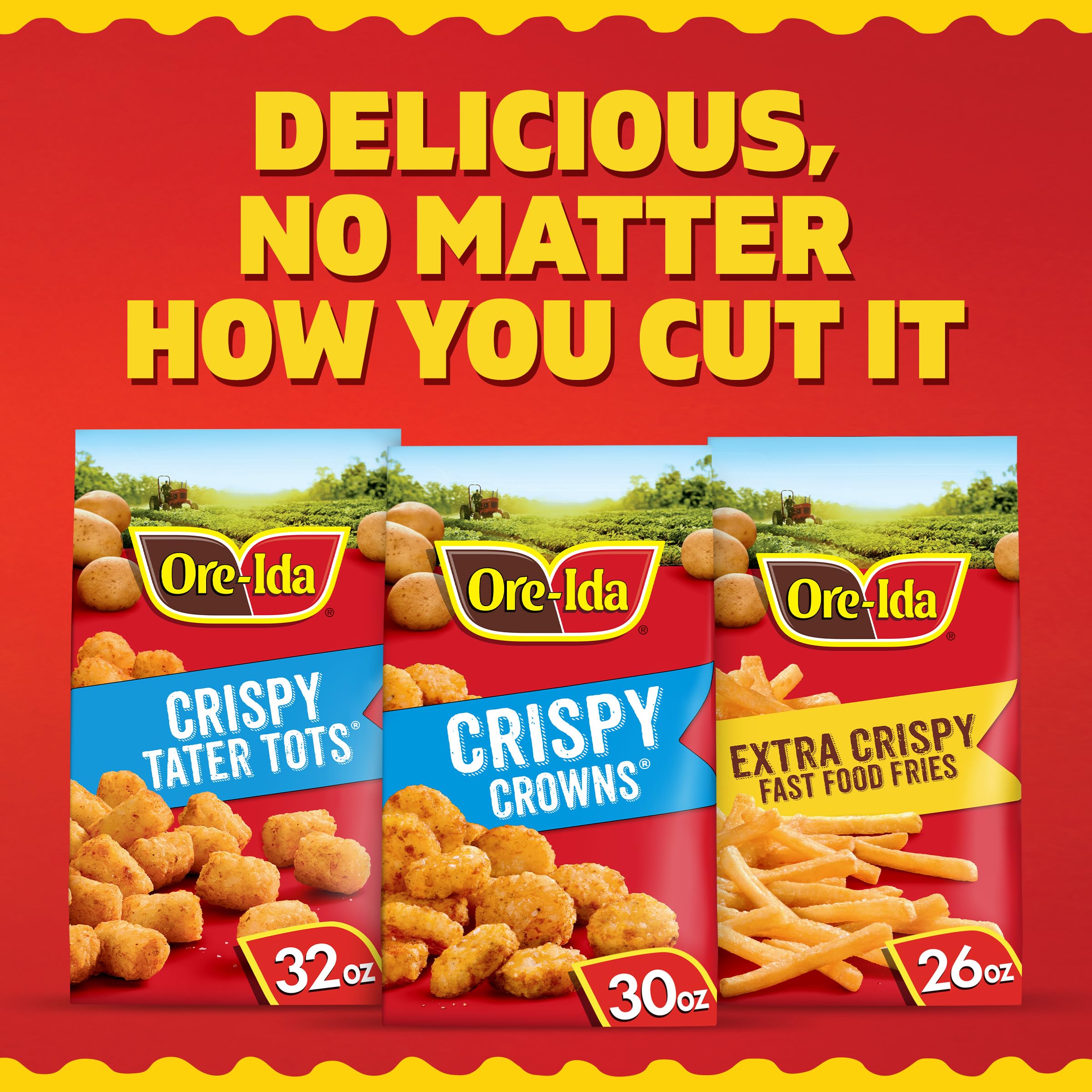 Ore-Ida Crispy Crowns Seasoned Shredded Potatoes 30 oz Bag — view 9