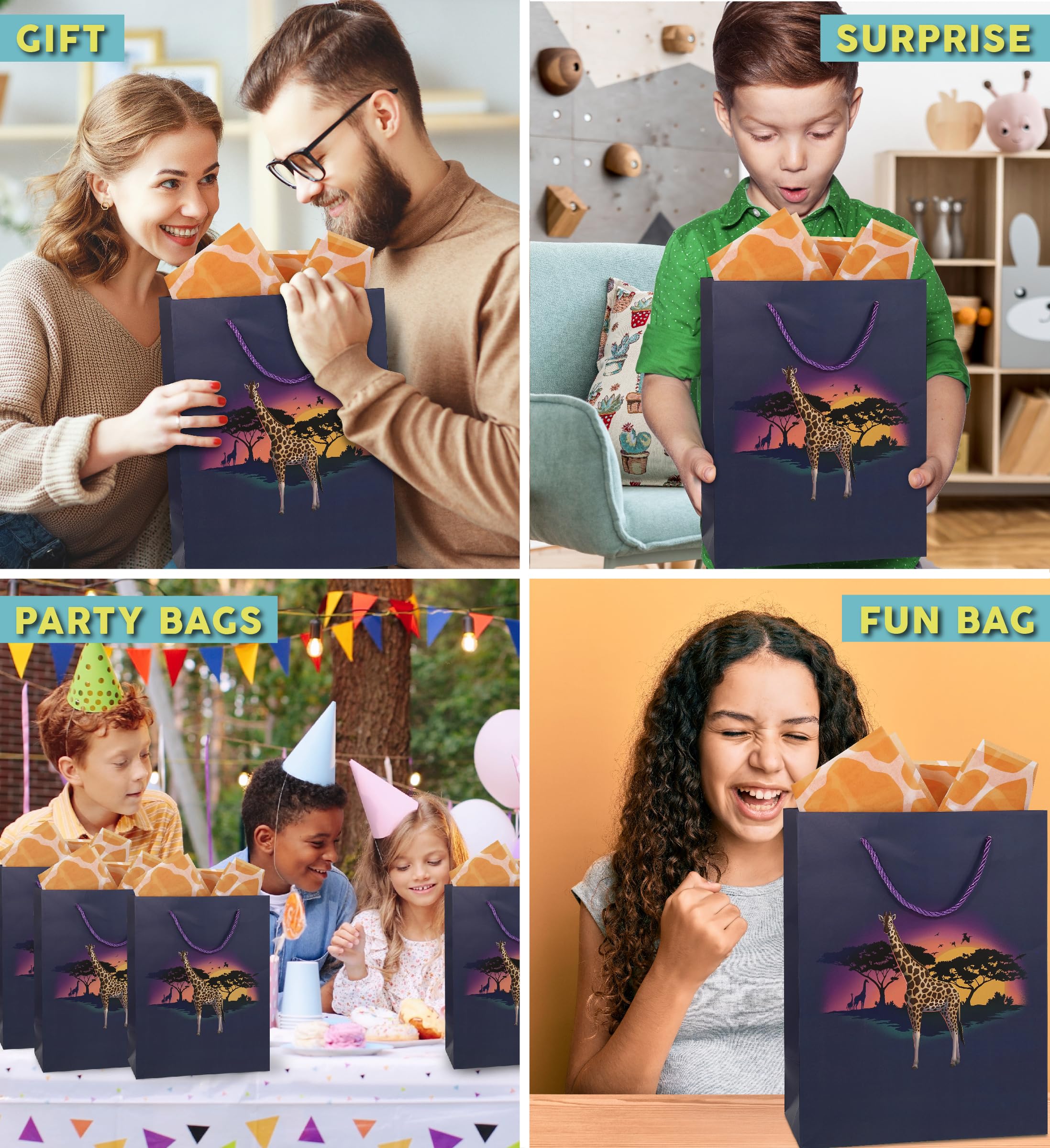 DolliBu Alien Large Gift YPF5 Bag With Tissue Paper - Space Alien...
